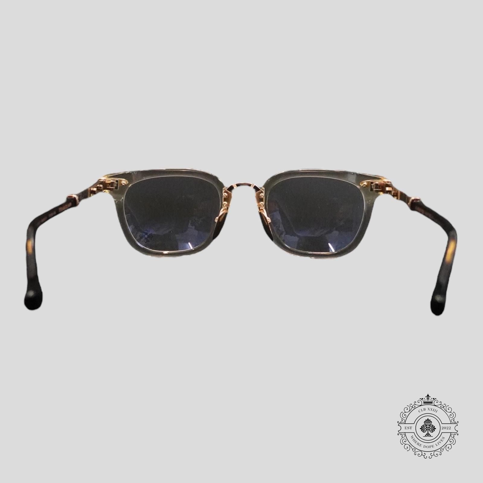 Chrome Hearts Chrome Hearts Titanasluvr Glasses in Tortoise Shell/Gold Size ONE SIZE - 4 Thumbnail
