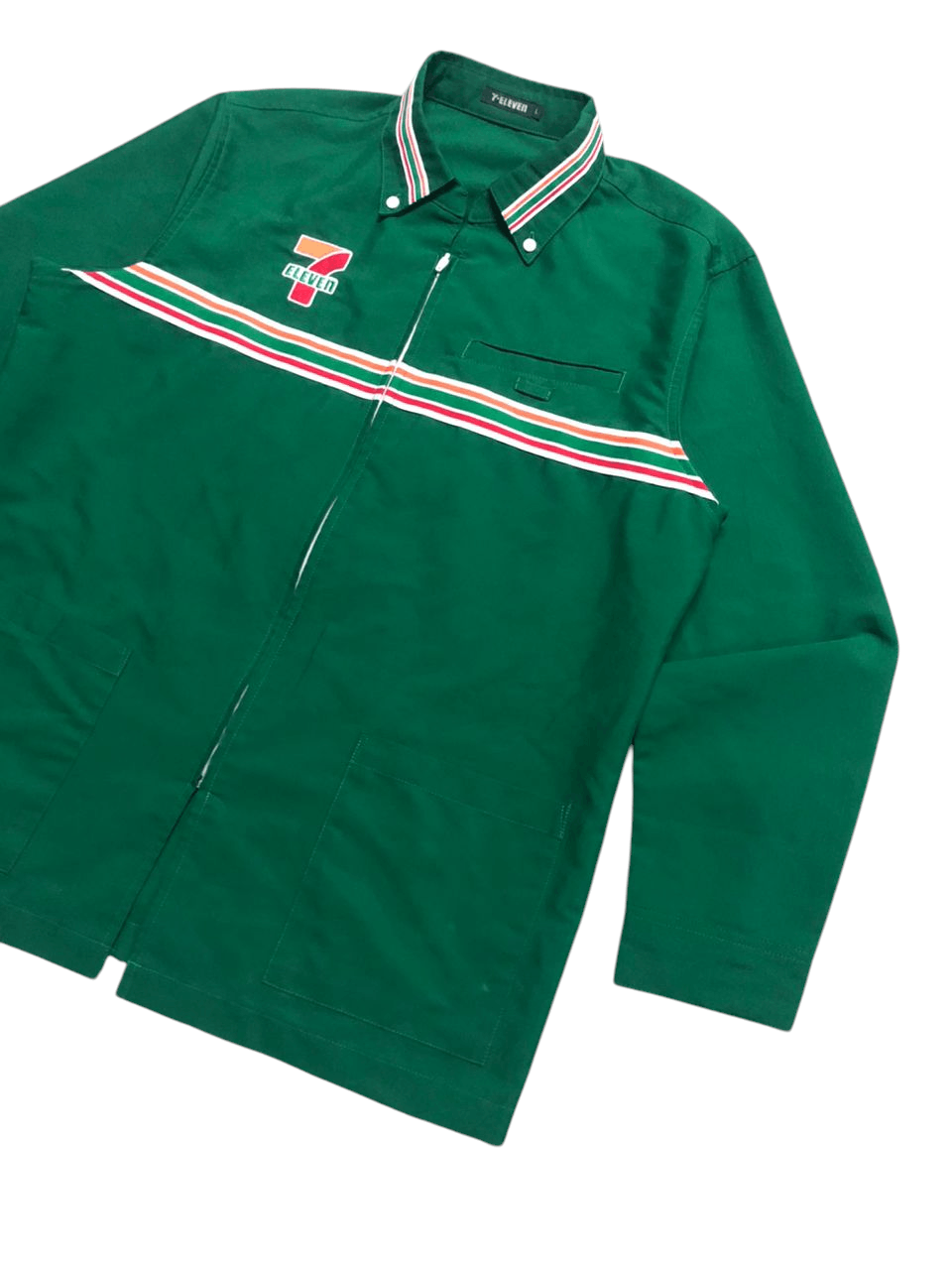 Japanese Brand × Uniform Wares × Vintage Vintage 90s 7 Eleven Shirt Uniform Long Sleeve Size US L / EU 52-54 / 3 - 7 Thumbnail