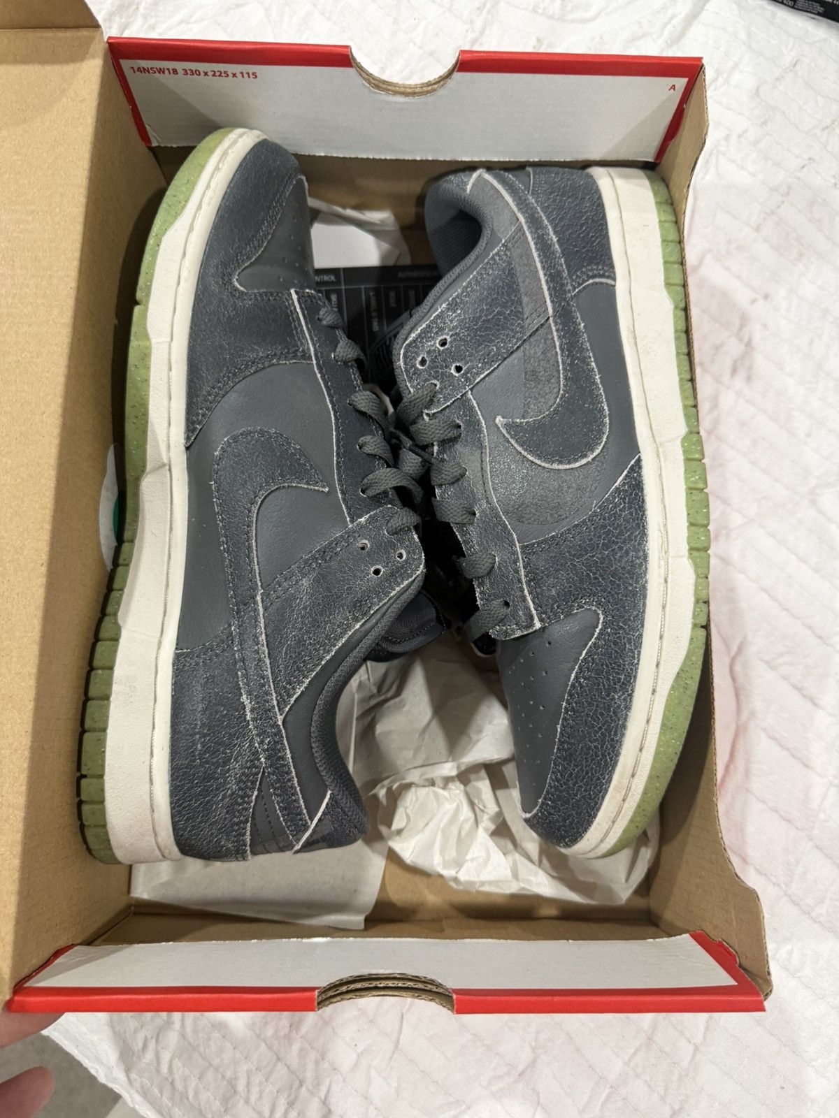 Nike Nike dunk dark grey soles glow size 10 Size US 10 / EU 43 - 1 Thumbnail