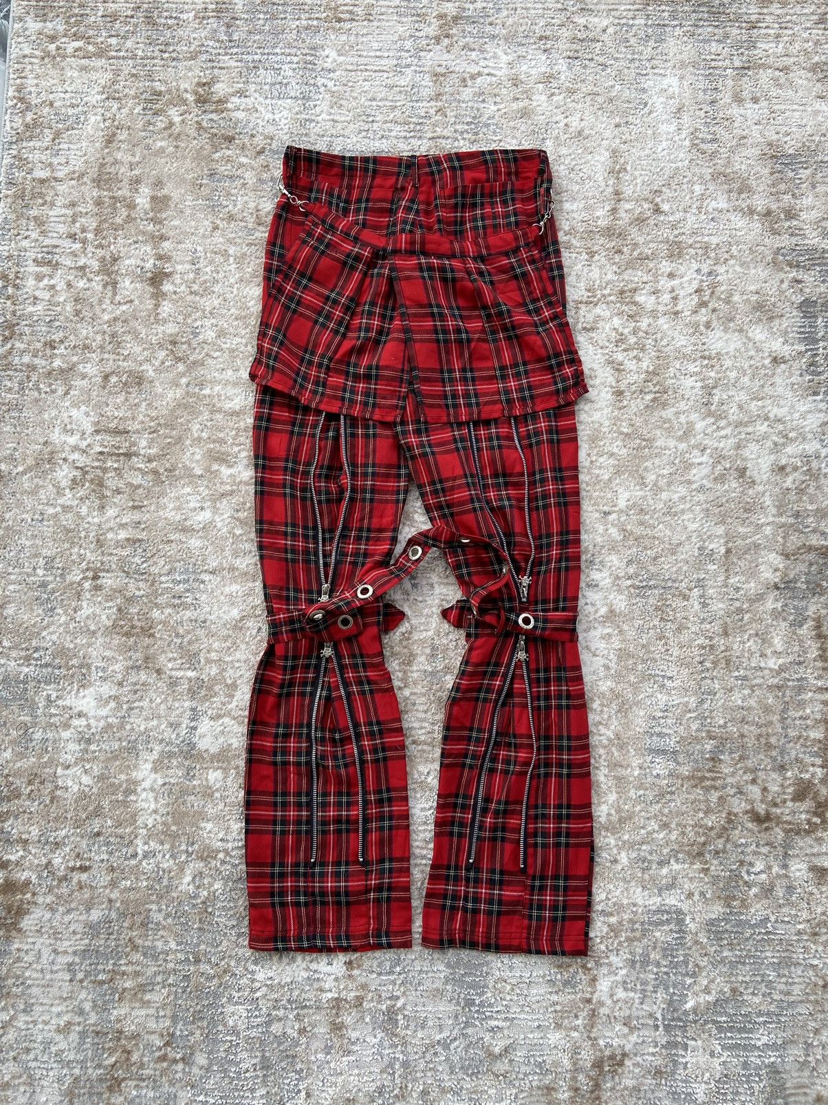 Japanese Brand × Seditionaries 90's Mad Punk Seditionaries Tartan Bondage Pants Size US 29 - 9 Thumbnail