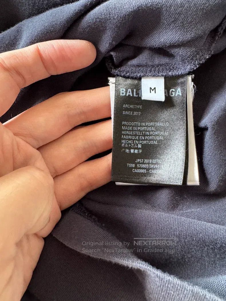 Balenciaga Balenciaga Coca-Cola T-Shirt M Size Navy Blue Size US M / EU 48-50 / 2 - 3 Thumbnail