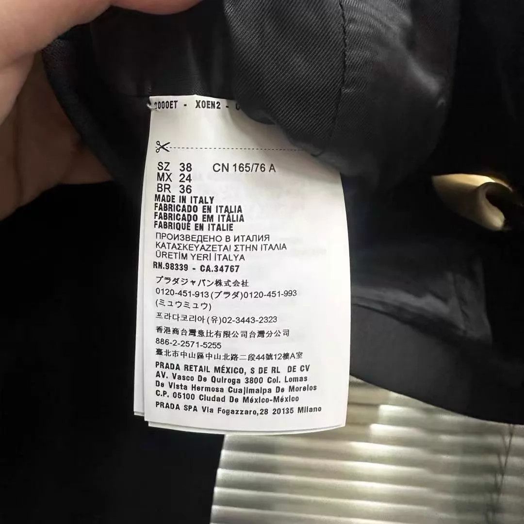 Miu Miu MIU MIU Short Single-Breasted Navy Collar Blazer Size XS / US 0-2 / IT 36-38 - 4 Thumbnail