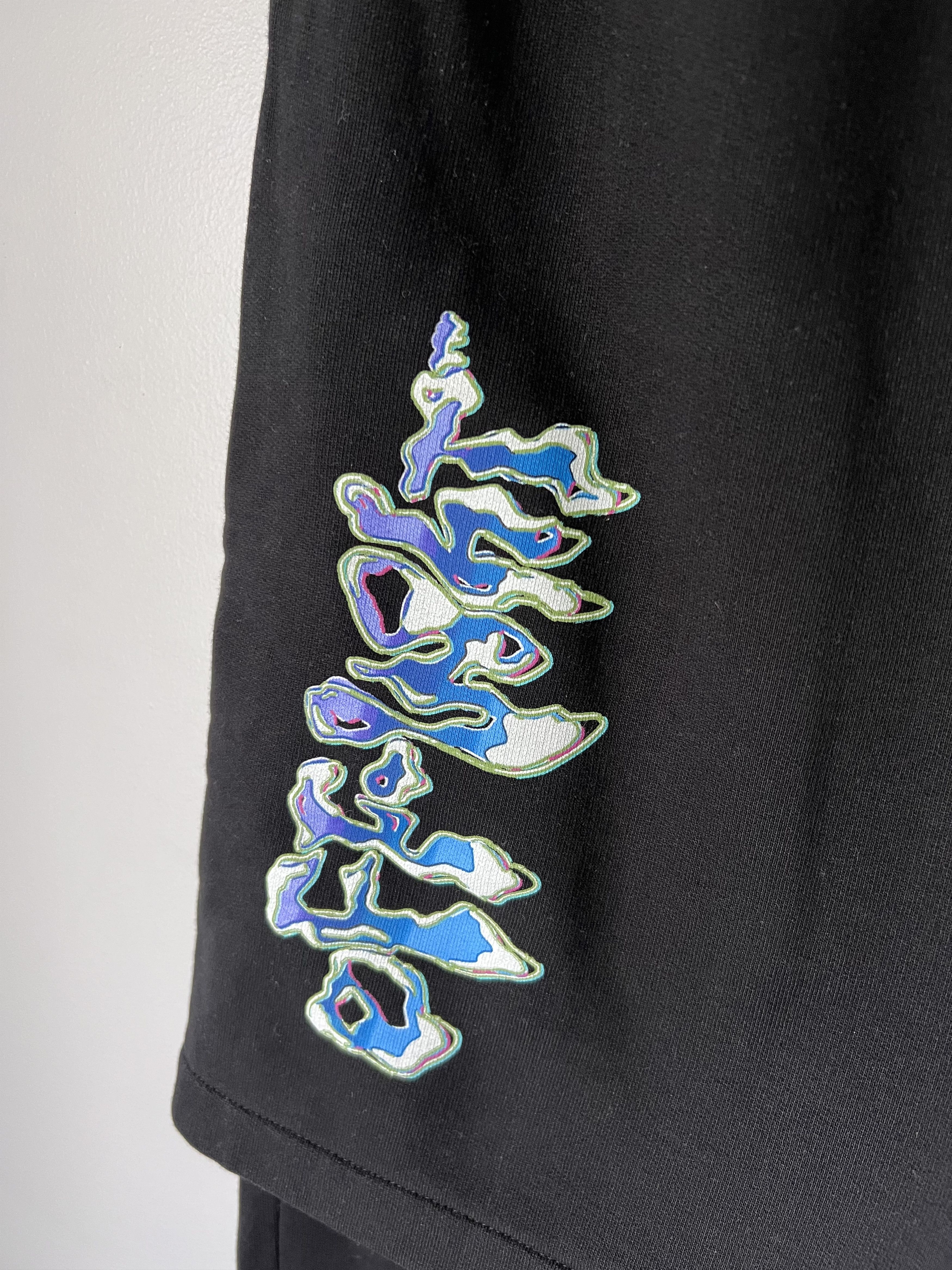 Off-White Off White Blue 90s Liquid Double Sweatpants in Black Size US 32 / EU 48 - 3 Thumbnail