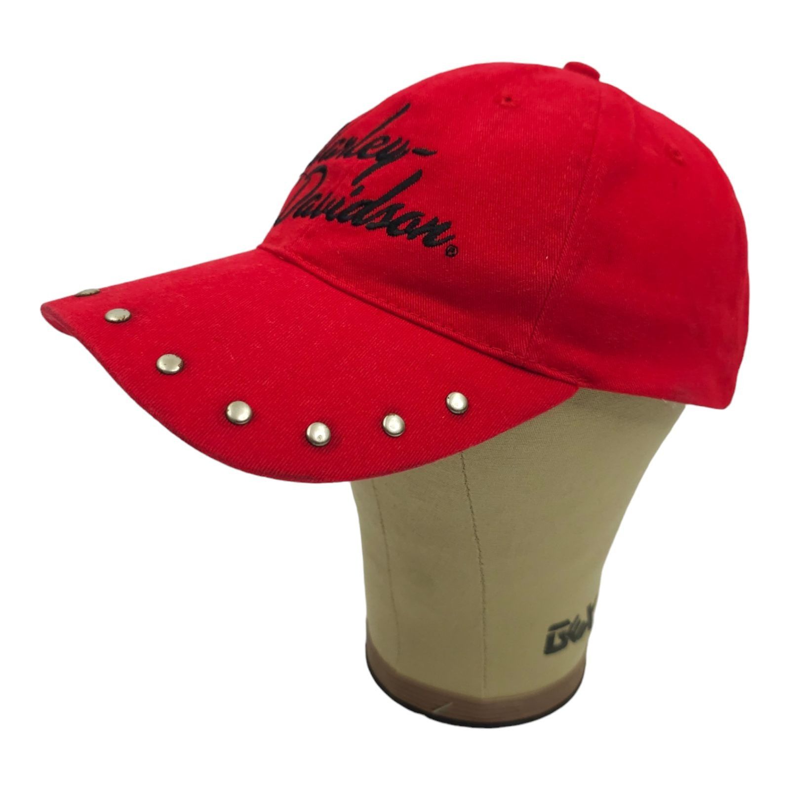 Harley Davidson Harley Davidson Embroidered Red Adjustable Tuck Strap Cap Size ONE SIZE - 2 Thumbnail