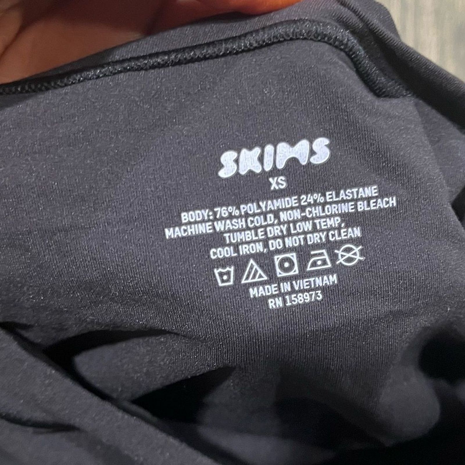 SKIMS NWT Skims Fits Everybody Long Sleeve Bodysuit Onyx Size XS Size XS / US 0-2 / IT 36-38 - 3 Thumbnail
