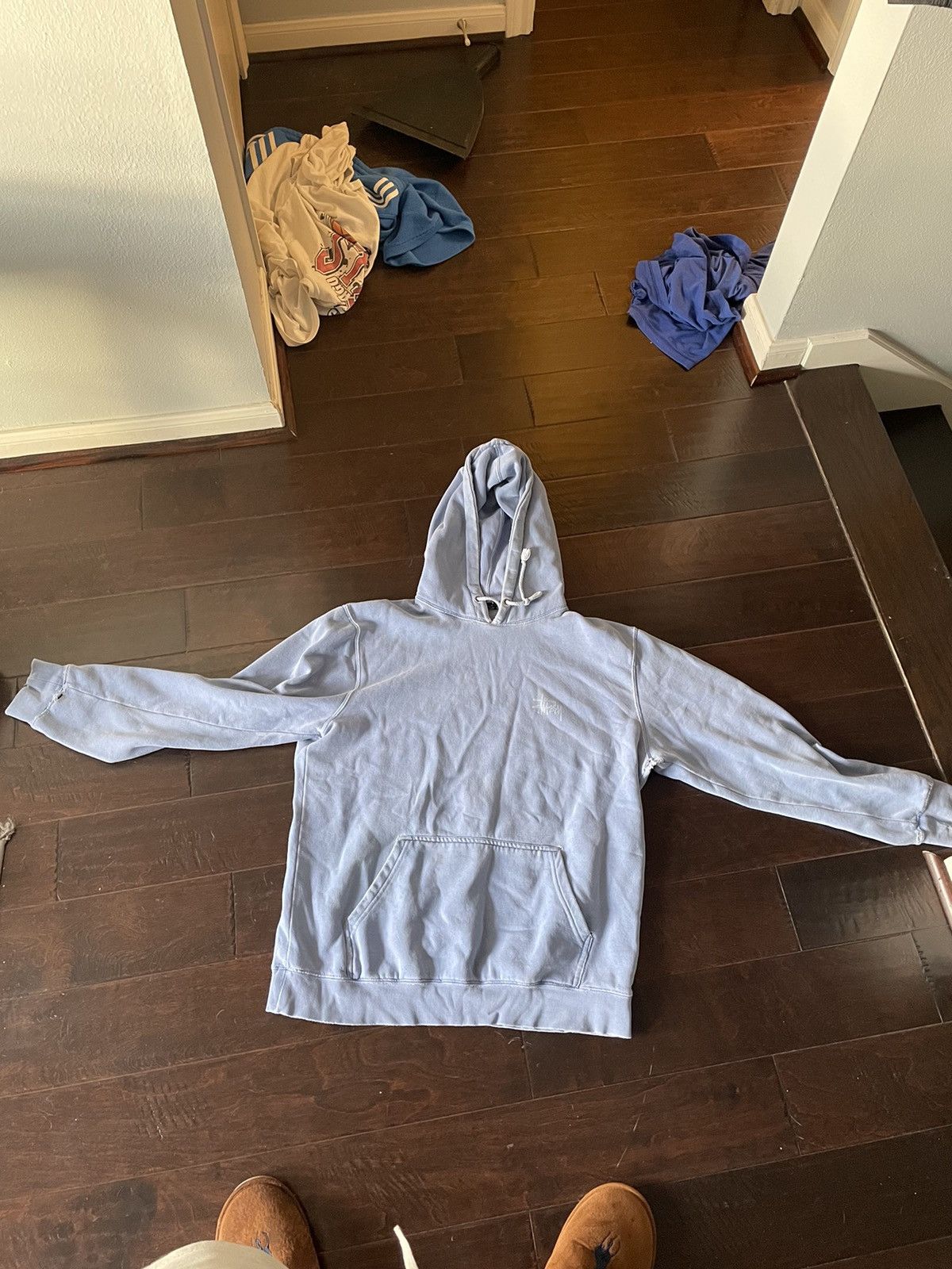 Stussy Stussy light blue hoodie Size US L / EU 52-54 / 3 - 1 Thumbnail