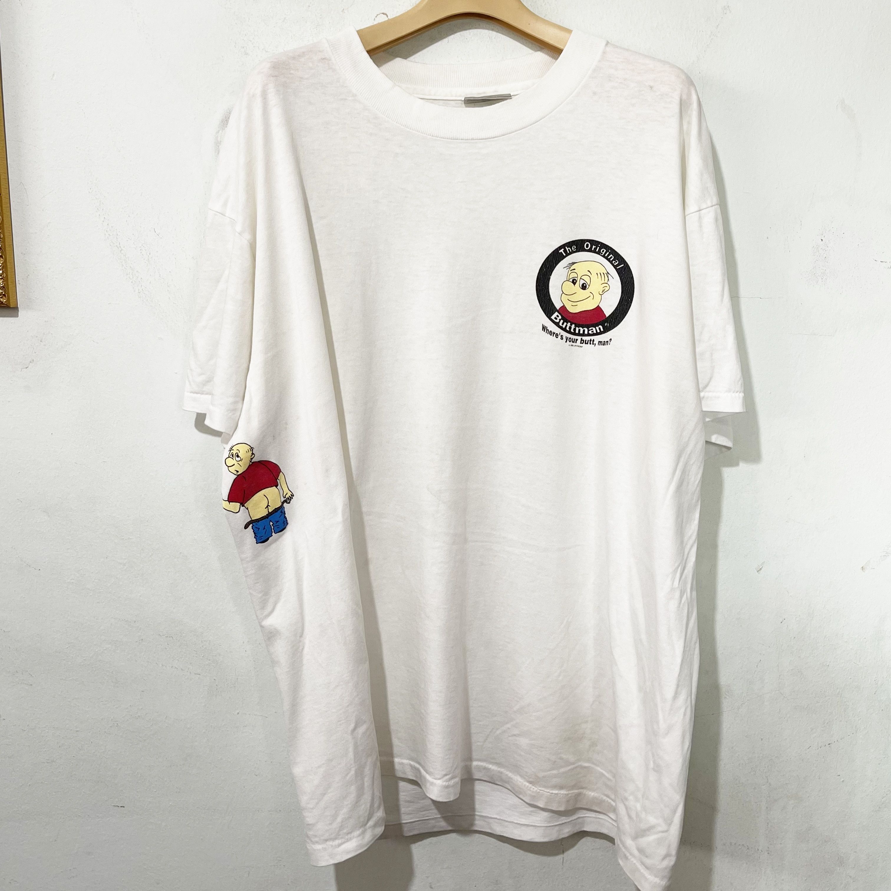 Vintage Vintage 1995 Buttman T-Shirt Size US XL / EU 56 / 4 - 1 Thumbnail
