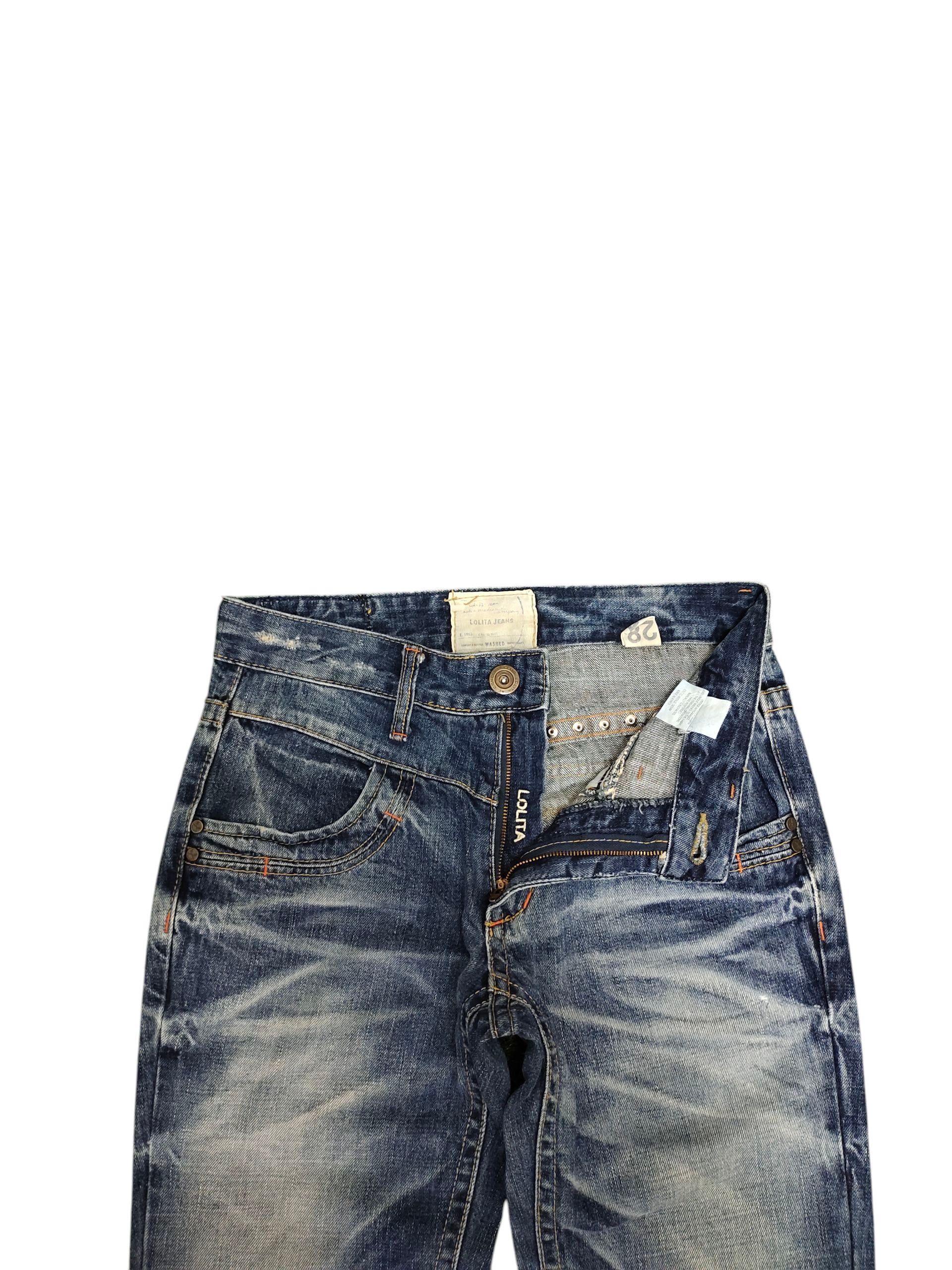 Kapital 2000s Yoshitomo Nara Lolita Studded Clawmark Distress Jeans Size US 29 - 9 Thumbnail