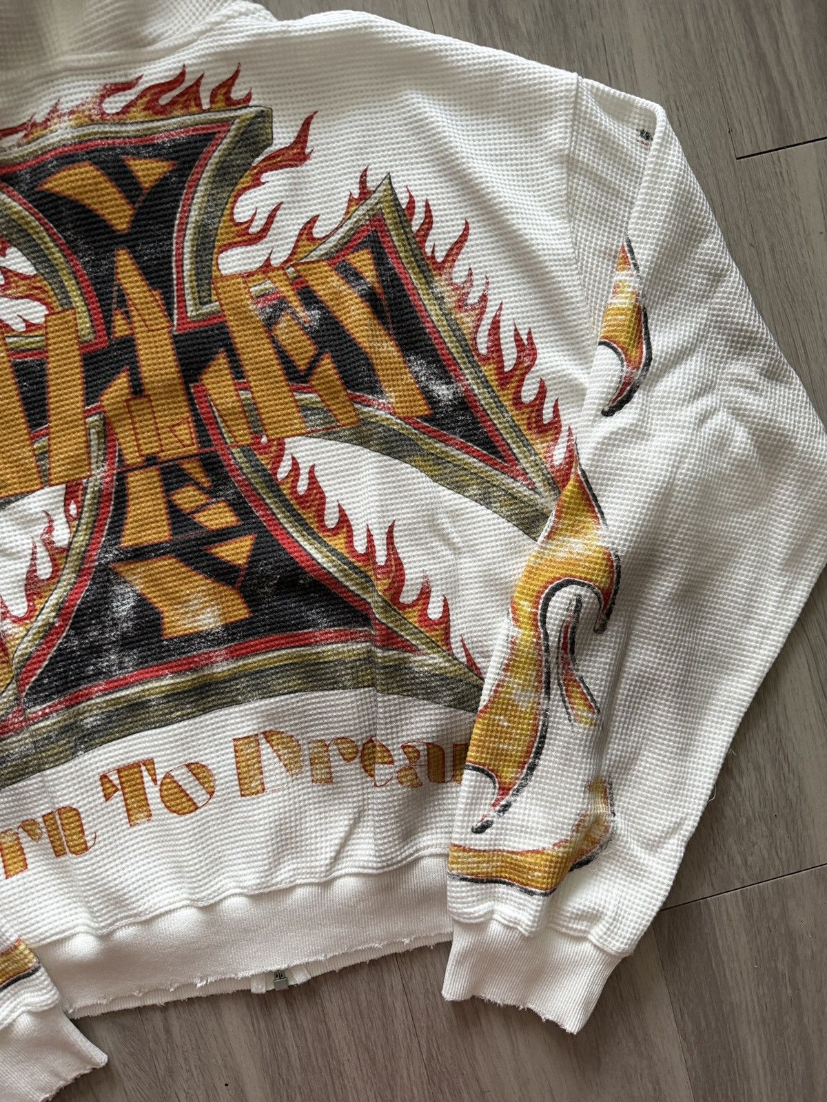 Vale Vale Forever White Reborn Waffle Zip Up Valley Dreams Size US L / EU 52-54 / 3 - 9 Thumbnail