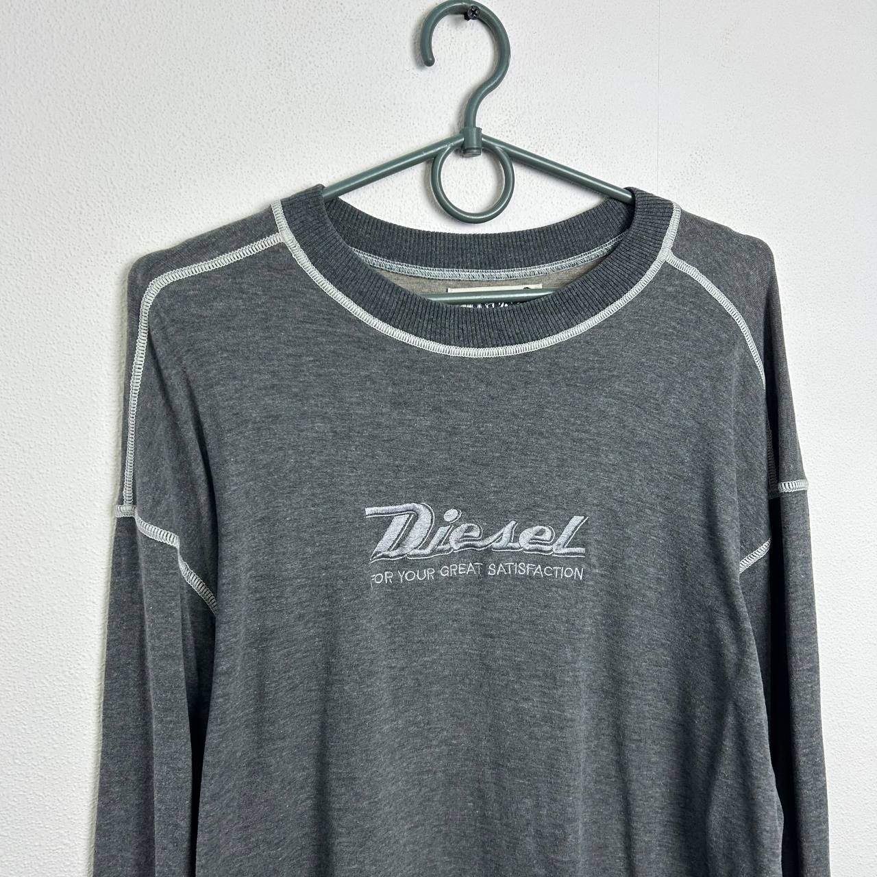 Diesel Vintage Diesel Big logo 90s streetwear designer longsleeve Size US M / EU 48-50 / 2 - 2 Thumbnail