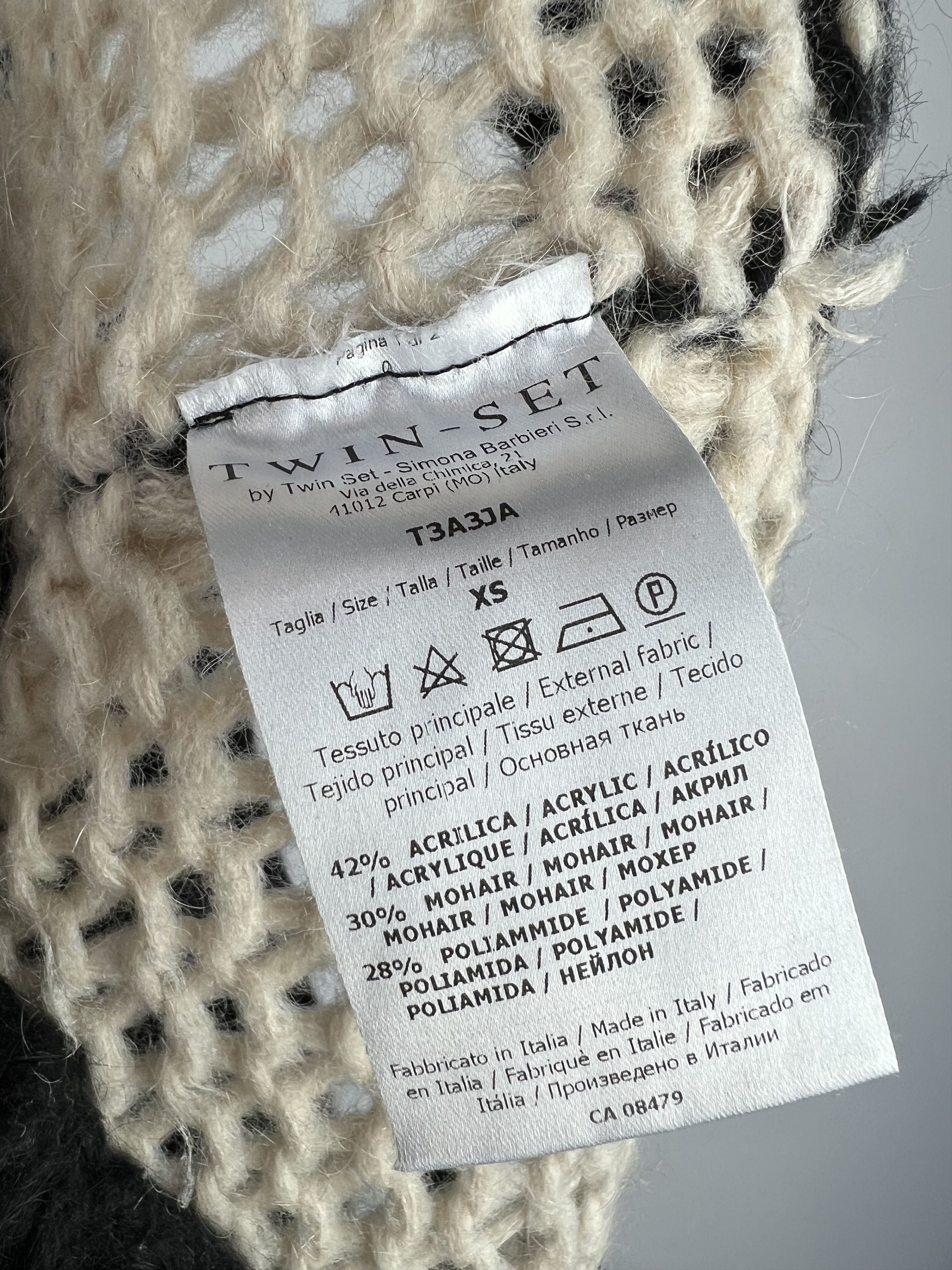 TWINSET Twin-Set Simona Barbieri Mohair Knitted Sweater Size XS / US 0-2 / IT 36-38 - 5 Thumbnail