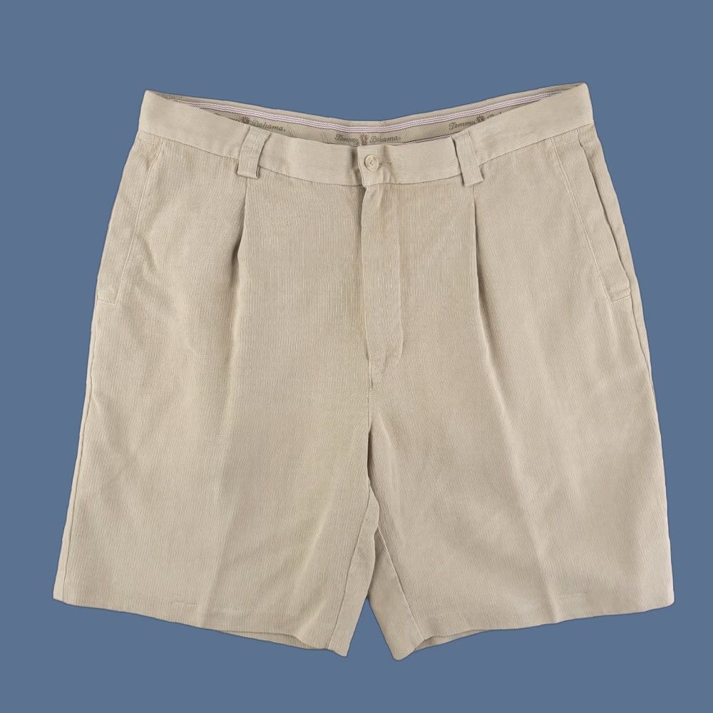 Tommy Bahama Tommy Bahama Shorts Mens Silk Chino Pleated 34 Brown, Size 34, Regular, Front Pleated, Silk Chino, Mens Shorts 34, Tommy Bahama Size US 34 / EU 50 - 1 Thumbnail