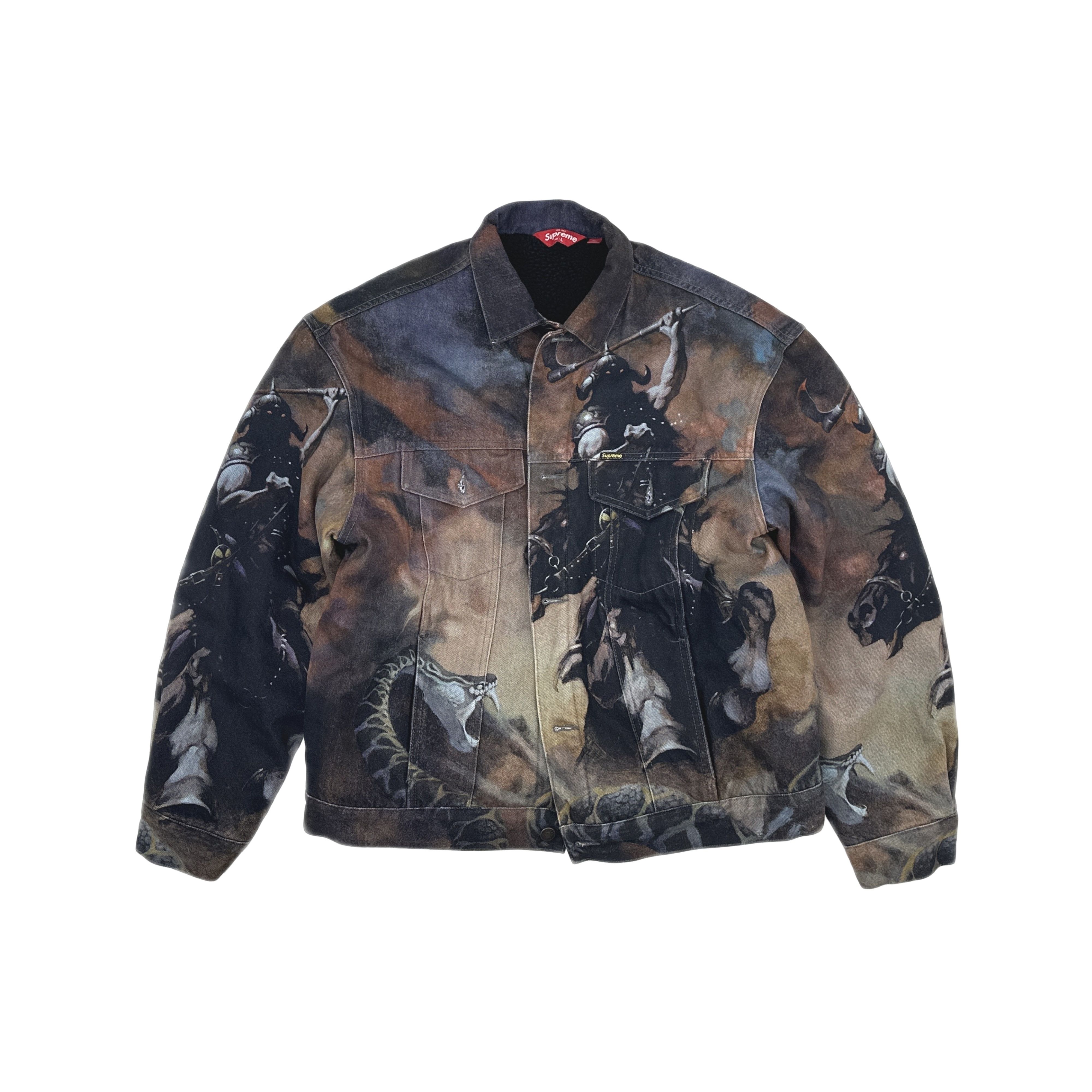 Supreme Supreme Frank Frazetta Graphic Trucker Jacket L Size US L / EU 52-54 / 3 - 1 Thumbnail