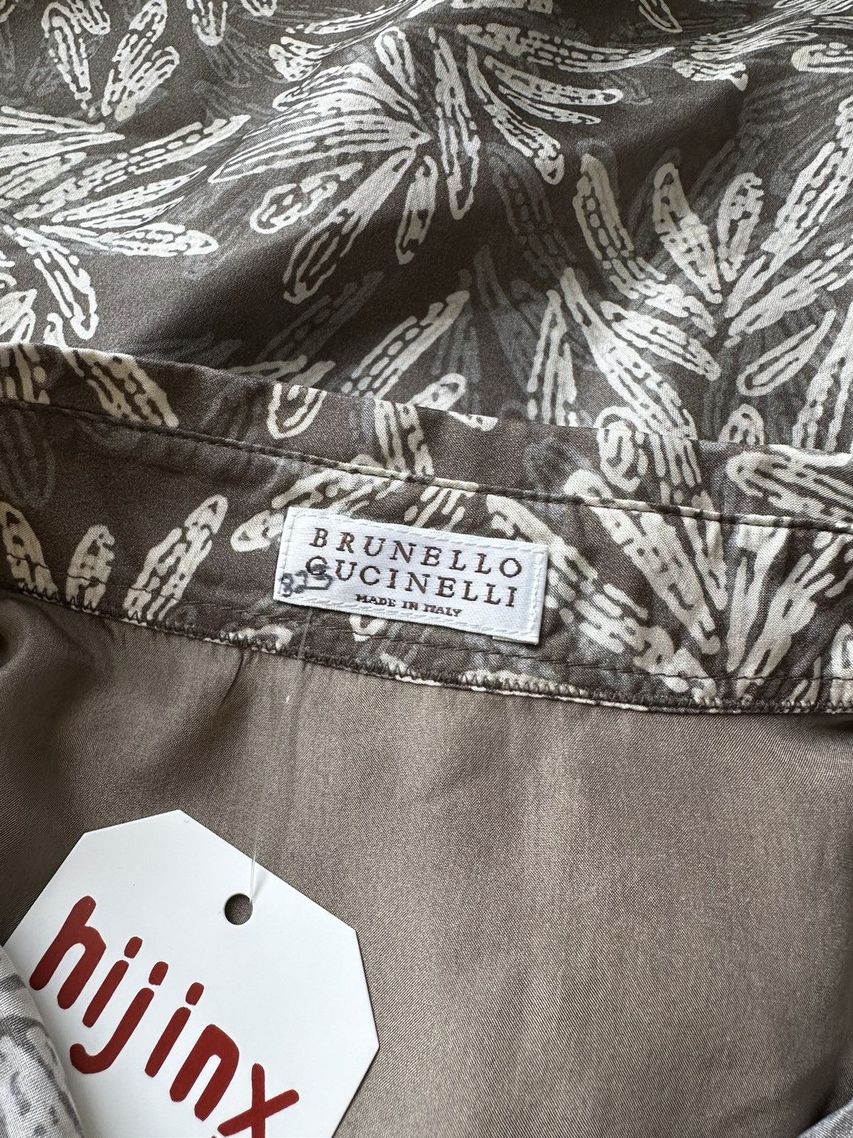 Brunello Cucinelli Brunello Cucinelli Silk Fern Ponge Button-Front Blouse Size S / US 4 / IT 40 - 8 Thumbnail