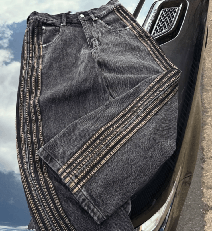 Japanese Brand Revival Streetwear Denim Cargo Pants Size US 32 / EU 48 - 4 Thumbnail