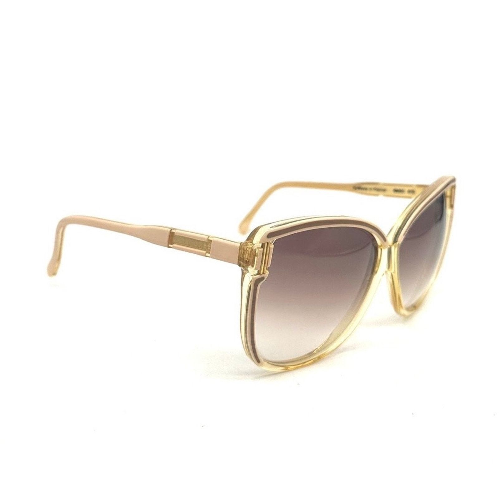 Courreges Courreges 8430 sunglasses cream gold, 1970s made in France Size ONE SIZE - 9 Thumbnail