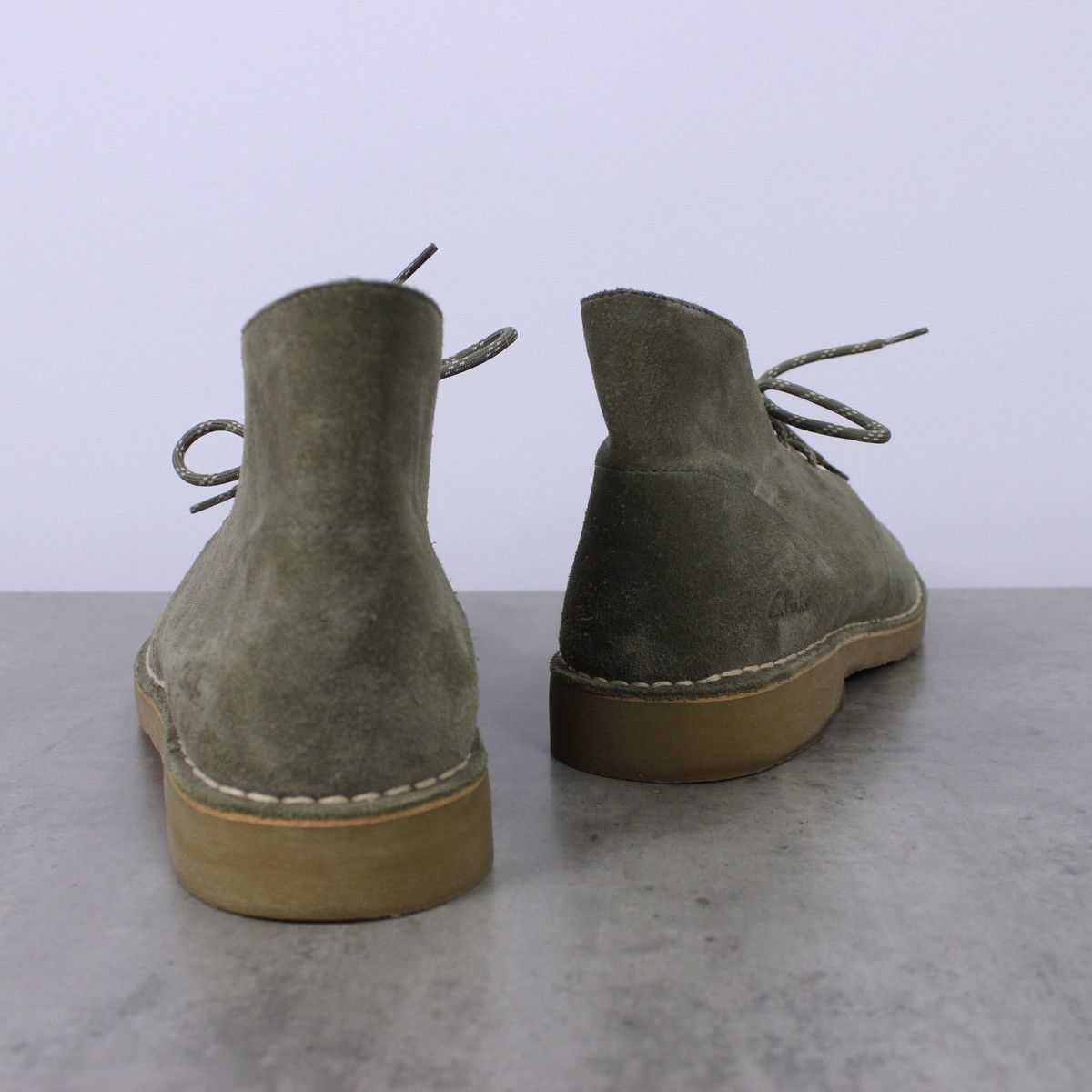 Clarks Clarks Suede Desert Boots Olive Size US 11 / EU 44 - 4 Thumbnail