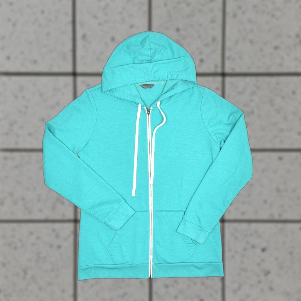Eddie Bauer Eddie Bauer Women's Cotton Blend Green Full Zip Hooded Solid Basic Jacket S Size S / US 4 / IT 40 - 1 Thumbnail