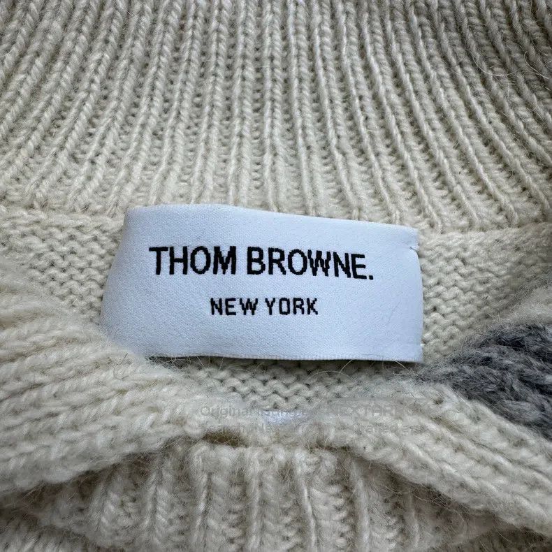 Thom Browne Thom Browne Wool and Mohair Knit Sweater Size US XL / EU 56 / 4 - 2 Thumbnail