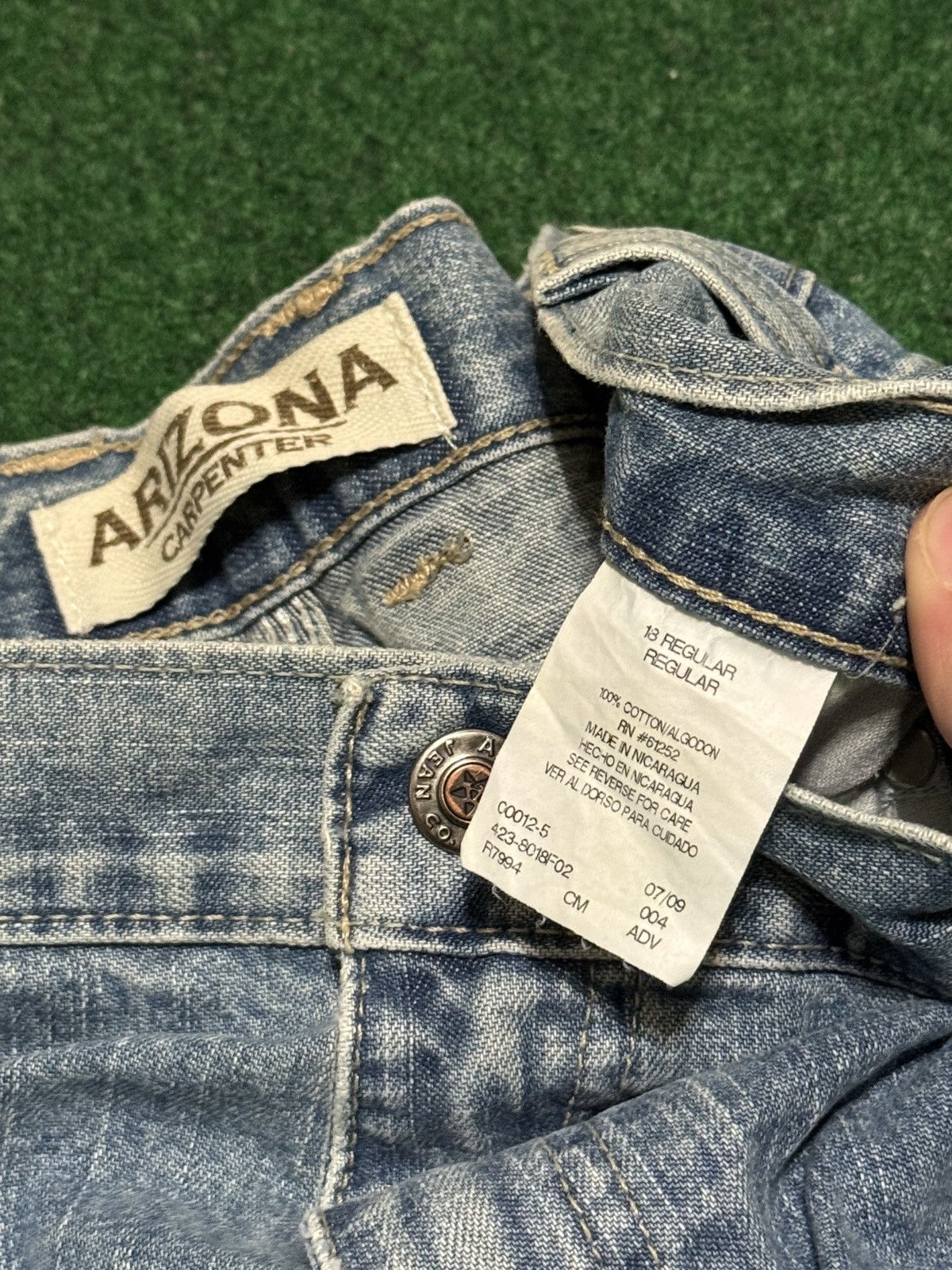 Arizona Jean Co. Carpenter Baggy Wide 10” Opening 30x30 Skater Grunge Jeans Size US 30 / EU 46 - 4 Thumbnail