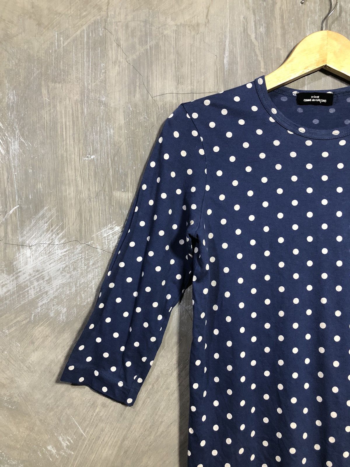 Comme des Garcons × Comme des Garcons SHIRT × Tricot Comme des Garcons Tricot Comme Des Garcons AD2007 Polkadot Tshirt Size S / US 4 / IT 40 - 2 Thumbnail