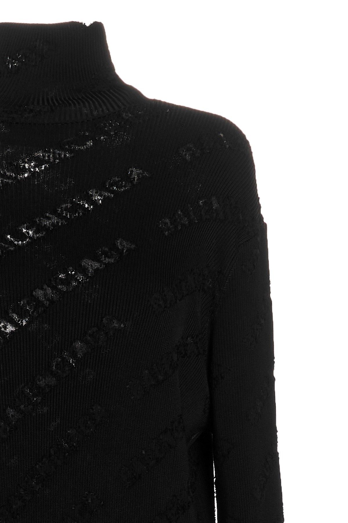 Balenciaga o1bcso1str0525 Destroyed Dress in Black Size M / US 6-8 / IT 42-44 - 3 Thumbnail