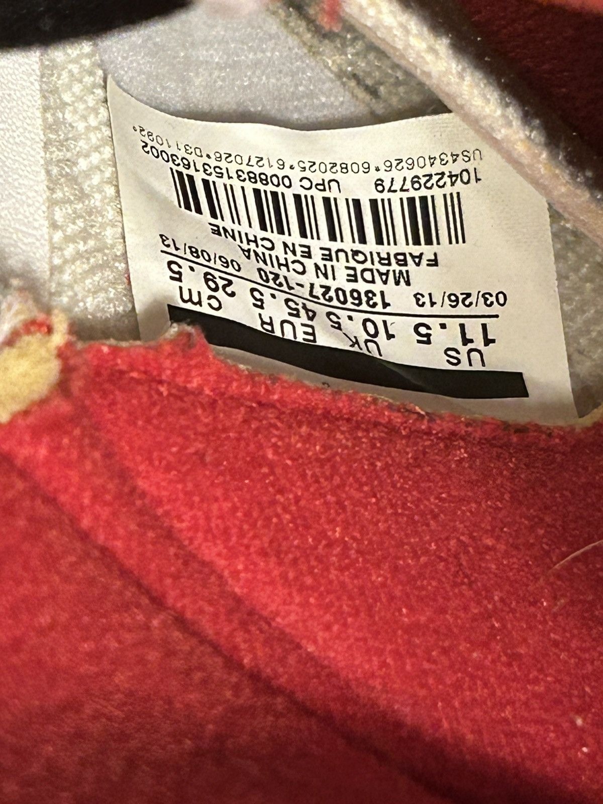 Jordan Brand Jordan 5 Retro Firereds Size US 11.5 / EU 44-45 - 6 Thumbnail
