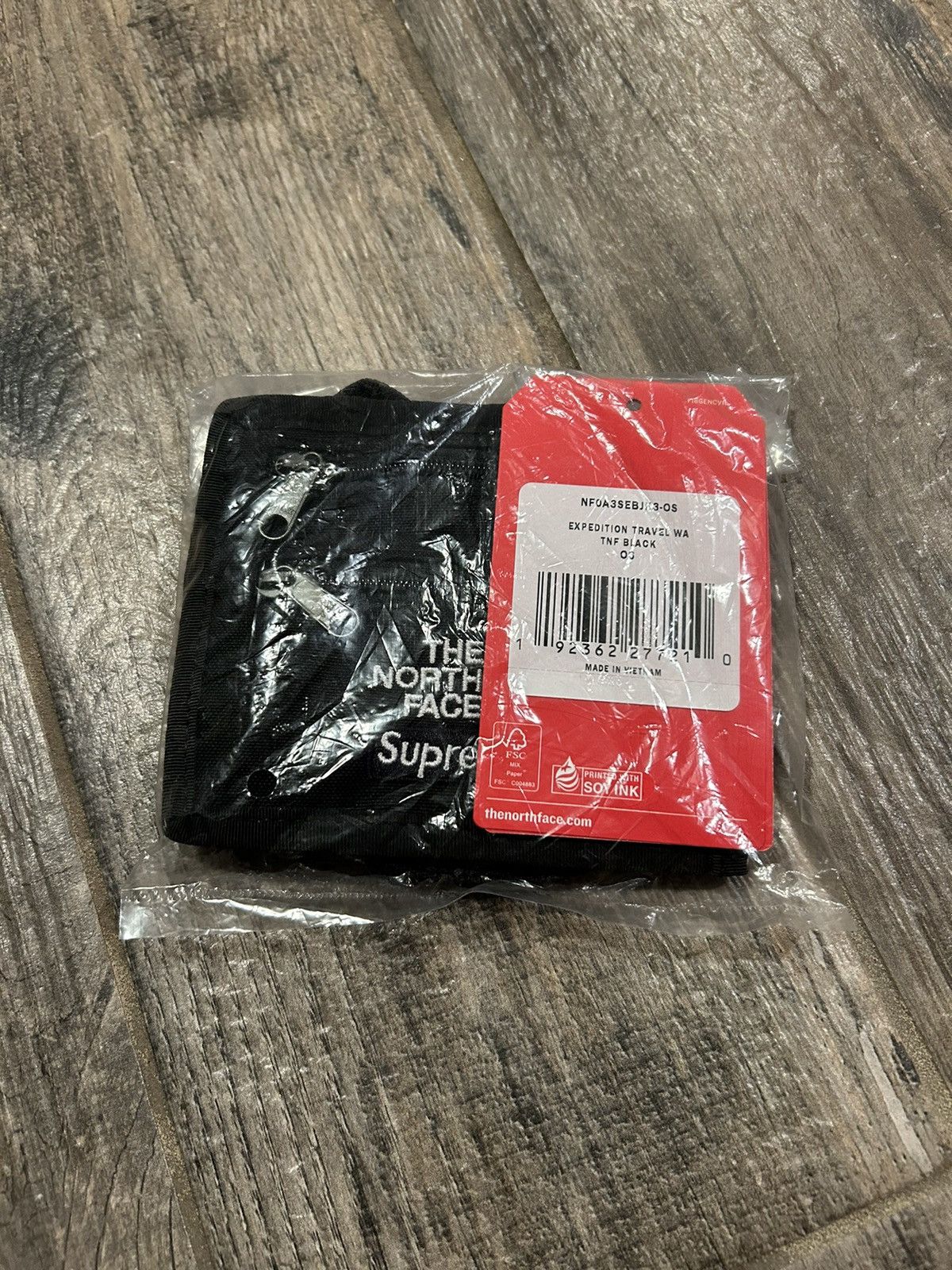 Supreme x The North Face Travel Wallet worth $30 Retail