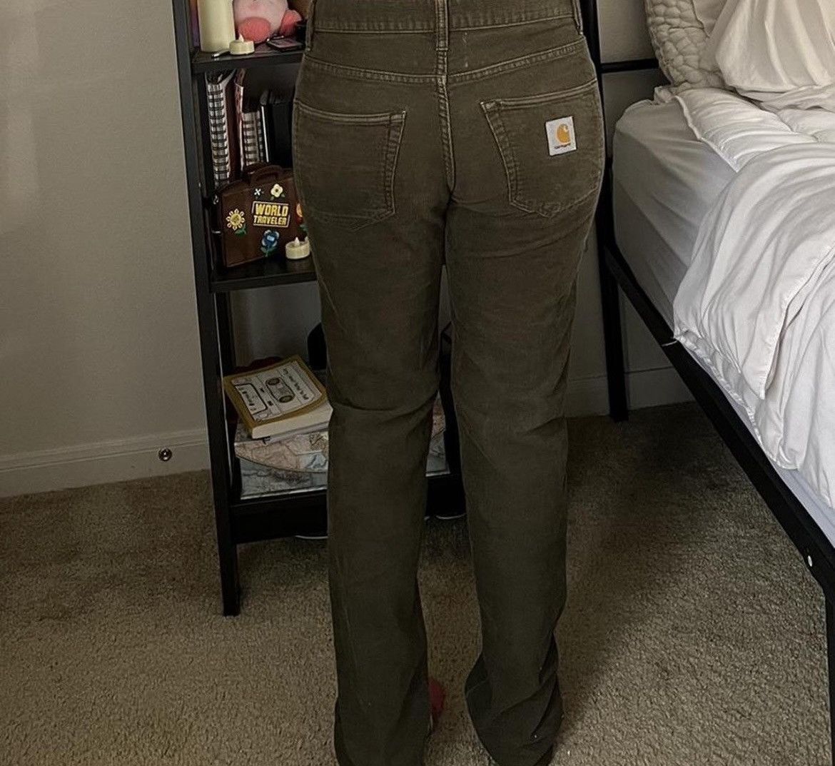 Carhartt WIP Olive Corduroy Denim Pants