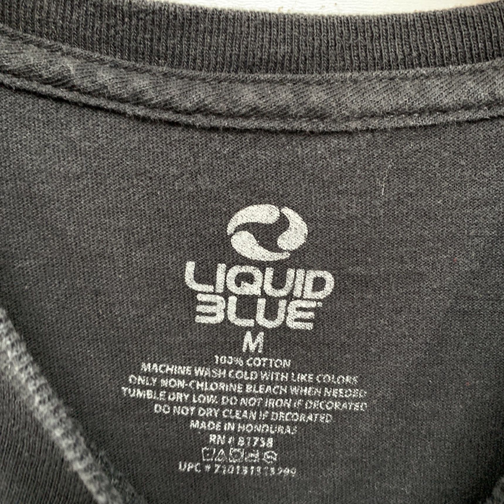Liquid Blue Pink Floyd Darkside Of The Moon Shirt Mens Small Black Music Band Shirt Size US S / EU 44-46 / 1 - 7 Thumbnail
