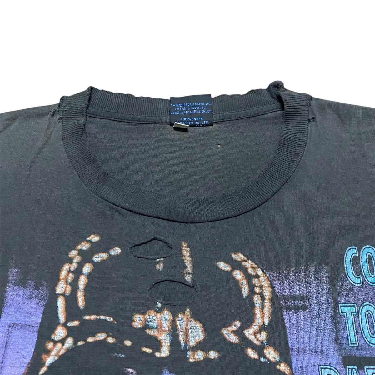 Star Wars Rare‼️🔥Vintage Distress Star Wars Darth Vader OVP T-Shirt Size US L / EU 52-54 / 3 - 3 Thumbnail