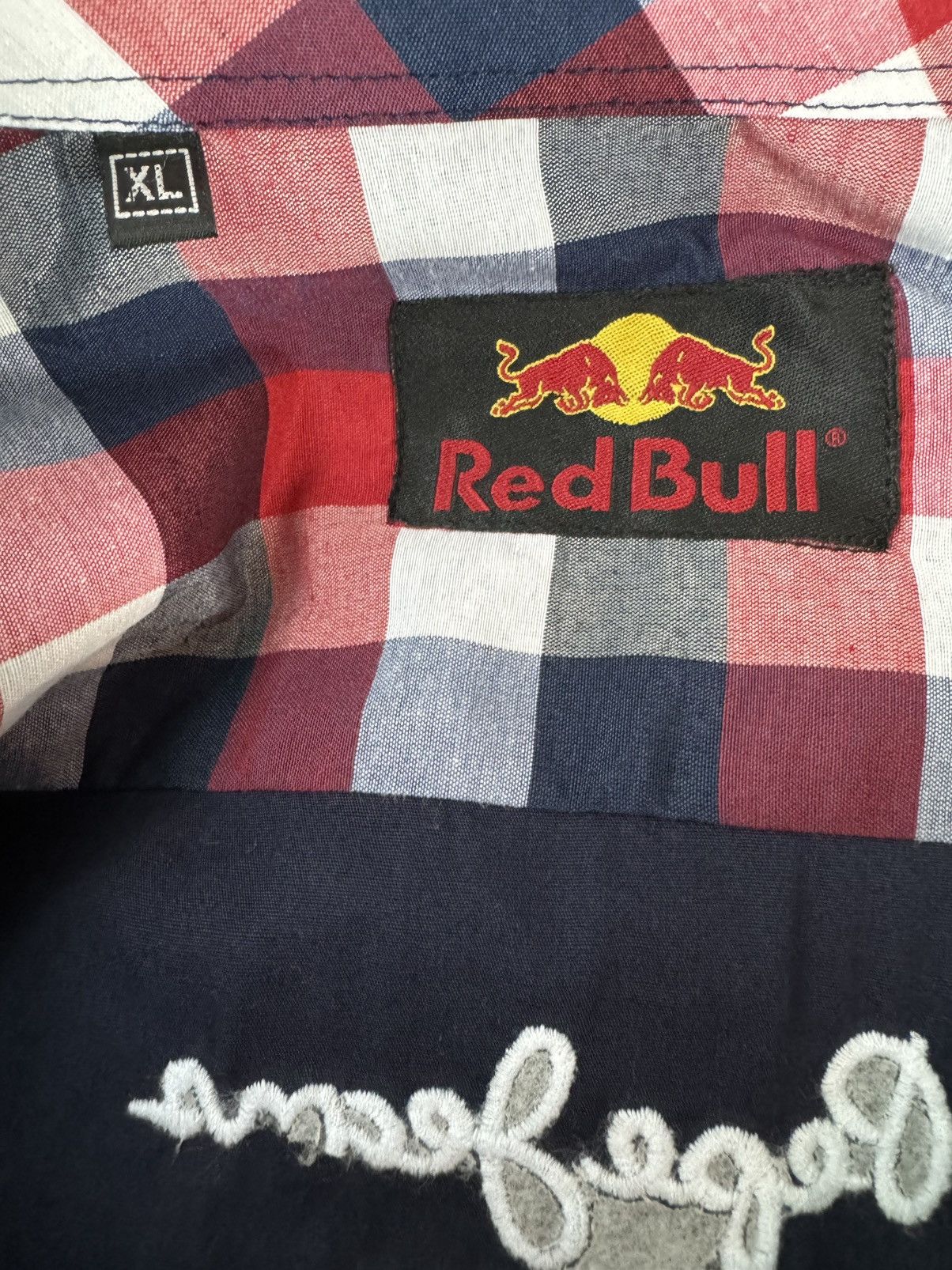 Red Bull Red Bull Button Up Patch Long Sleeve Multi Sponsor Shirt Size US XL / EU 56 / 4 - 13 Thumbnail