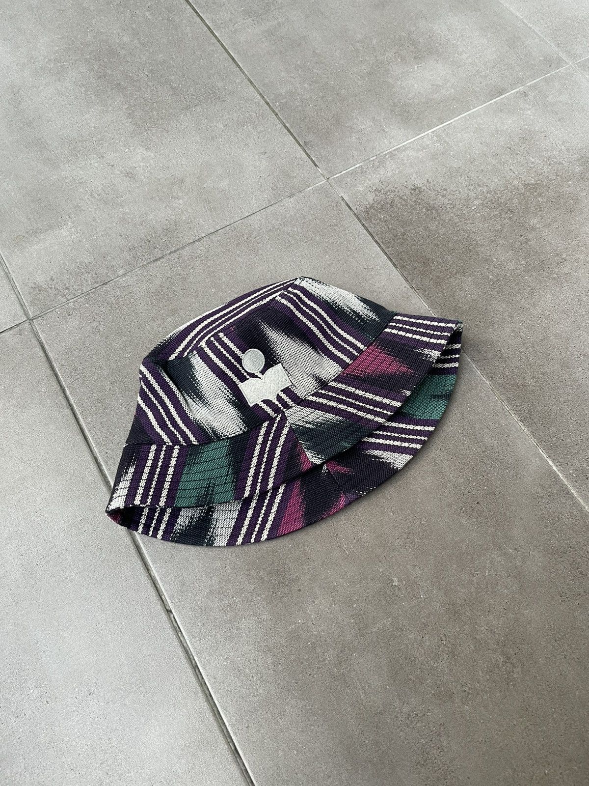 Isabel Marant !DS! SS23 Isabel Marant Geometric Print Haleyh Bucket Hat Size ONE SIZE - 11 Thumbnail