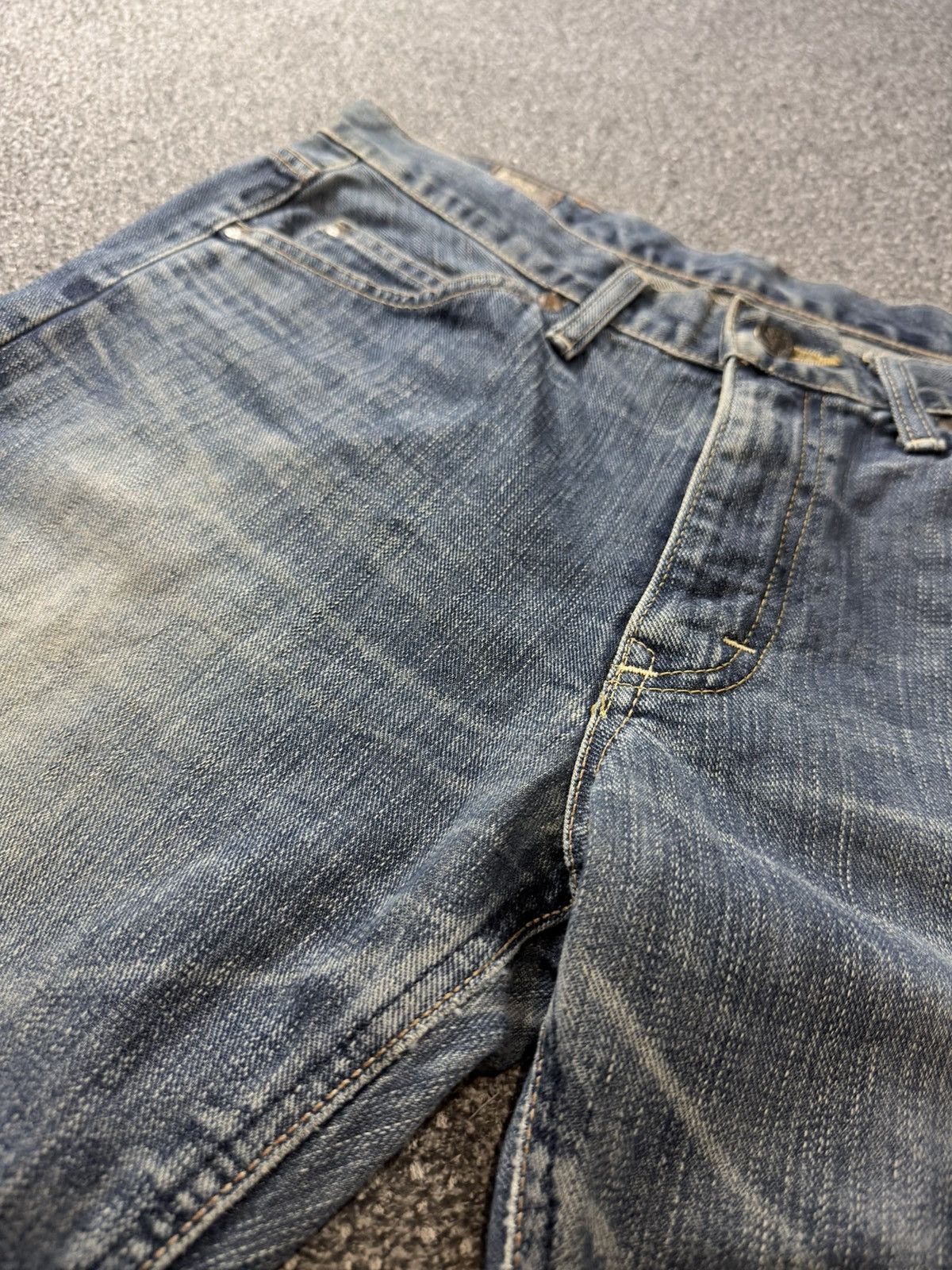 Lee × Number (N)ine Vintage 90s Flared Japanese Lee Fade Aging Washed Distressed Size US 31 - 11 Thumbnail