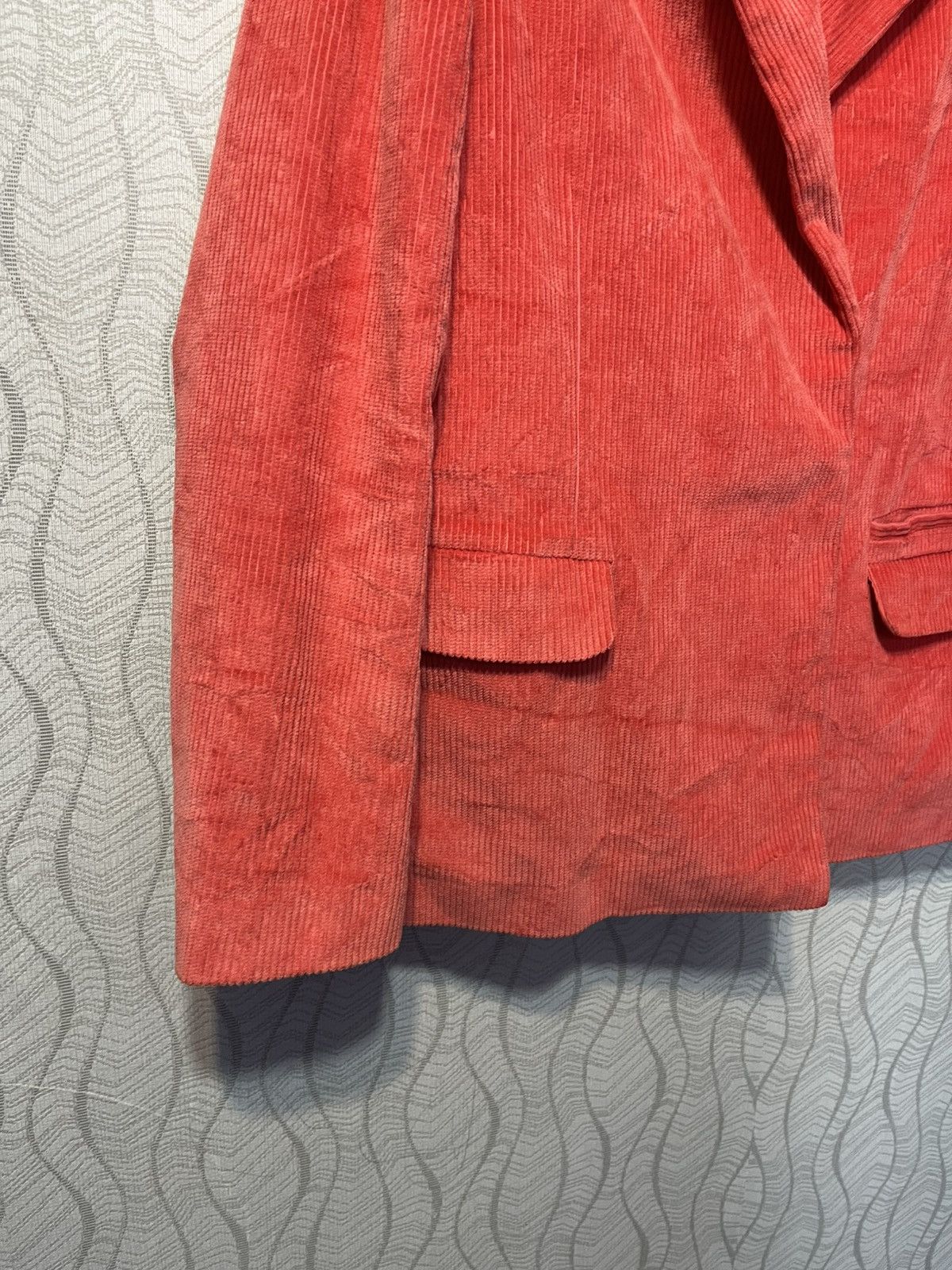 Adidas Adidas Originals Velvet Trefoil Red Corduroy Blazer Jacket Size M / US 6-8 / IT 42-44 - 5 Thumbnail