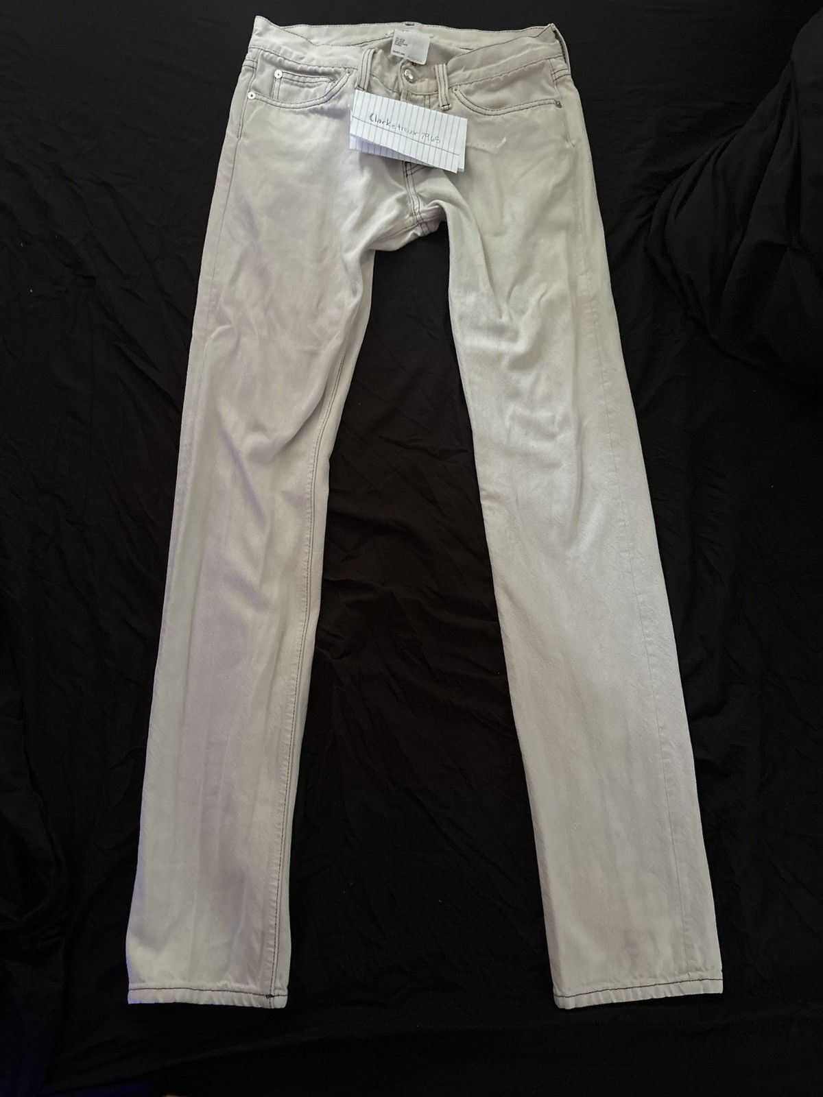 image of Helmut Lang Jeans in White, Men's (Size 30)