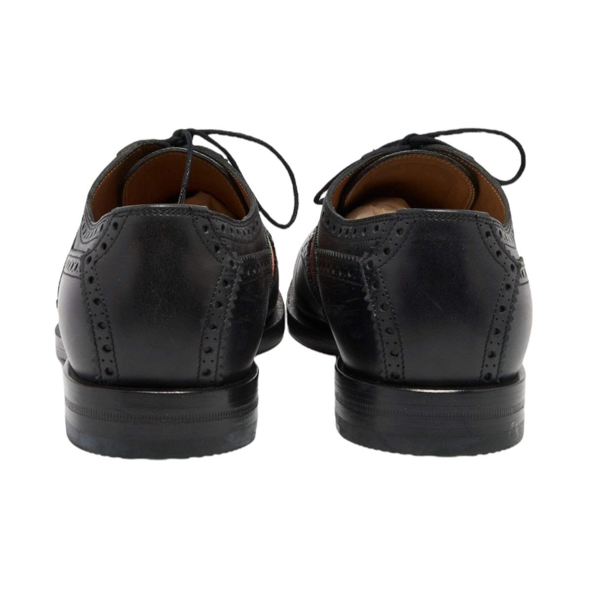 Gucci Gucci Black Brogue Leather Bee Web Derby Size 44 Size US 11 / EU 44 - 6 Thumbnail
