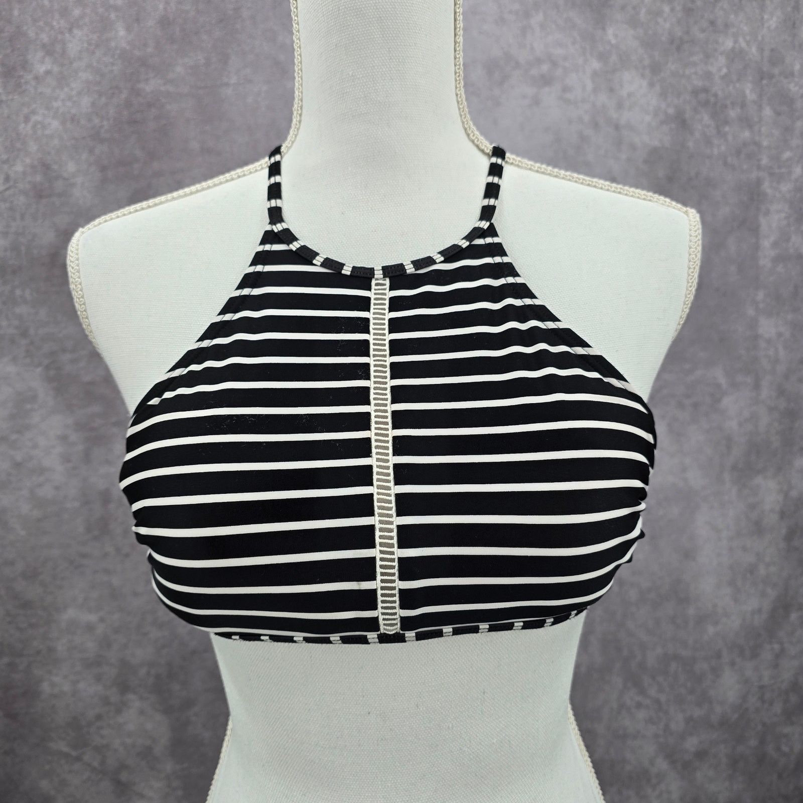Other Xhilaration Black White Stripe Crisscross Bikini Top Medium Size ONE SIZE - 1 Thumbnail