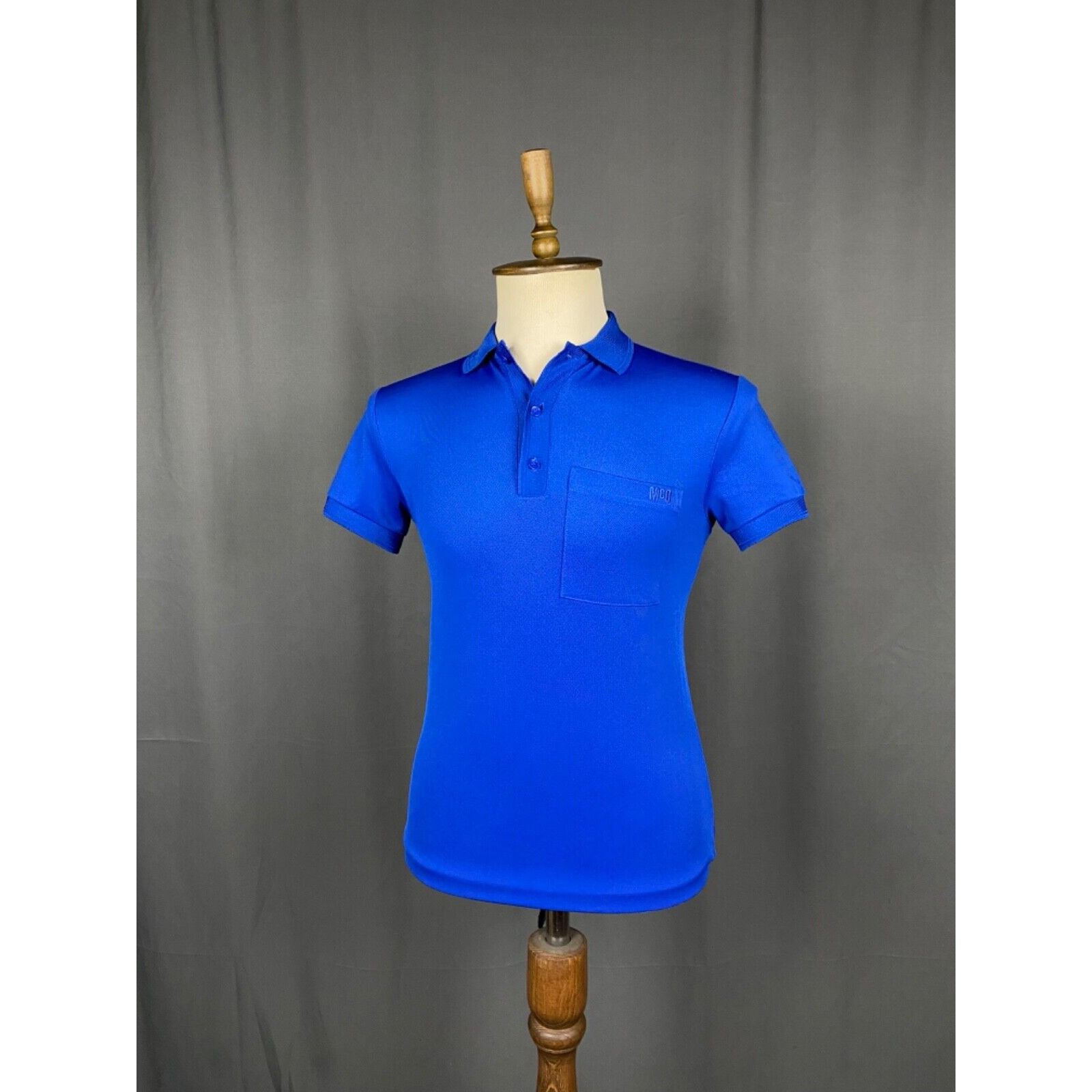 Alexander McQueen MINT! Alexander McQueen Small Logo Men's Blue Polo T-Shirt S Size US XS / EU 42 / 0 - 2 Thumbnail
