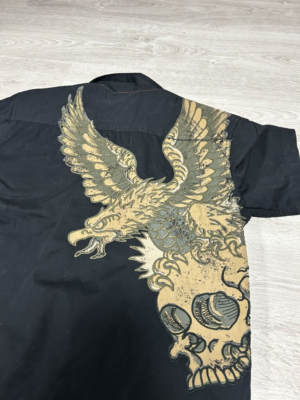 Harley Davidson Vintage Harley-Davidson Men’s Black Button-Down Shirt Eagle Size US L / EU 52-54 / 3 - 9 Thumbnail