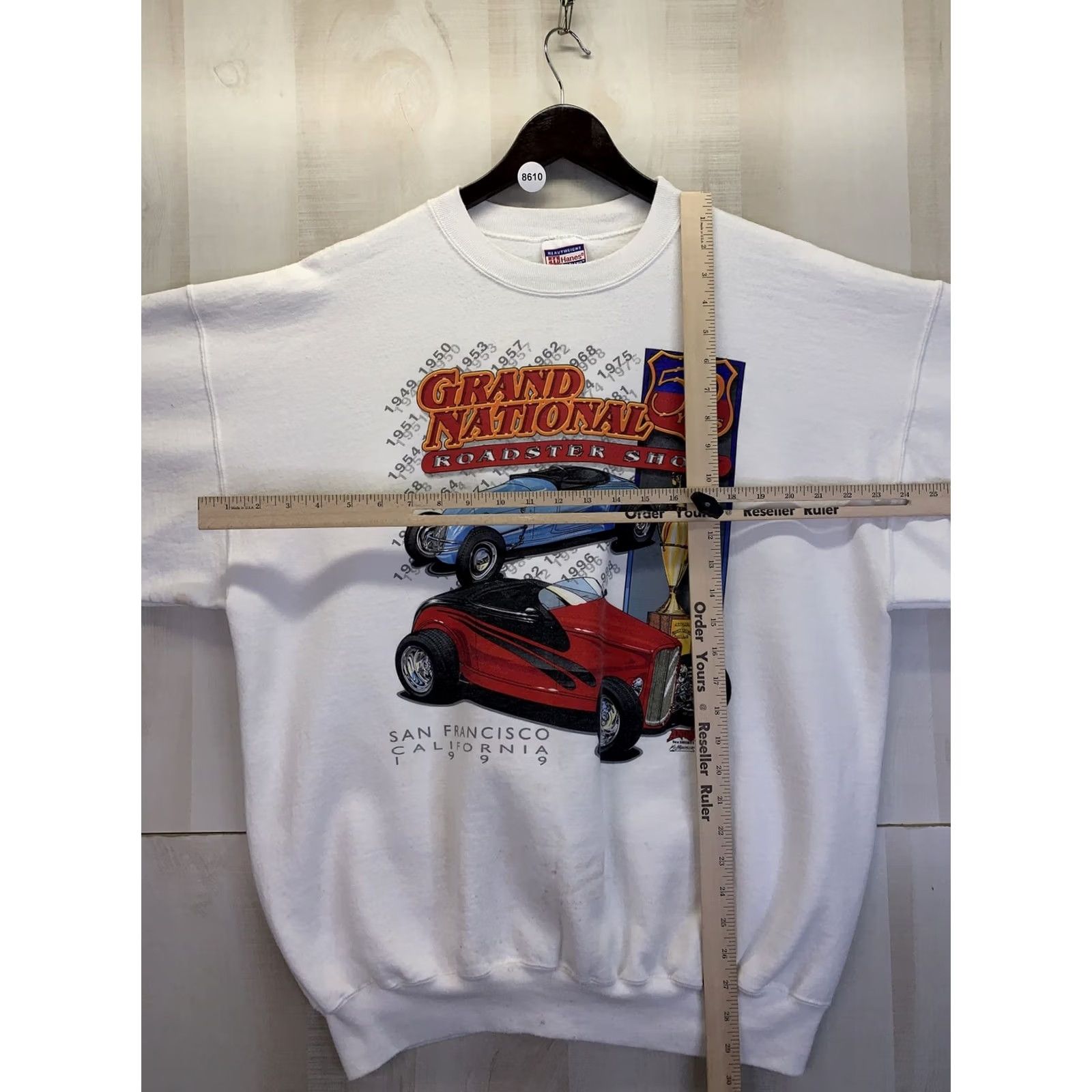 Hanes Vtg 1999 Grand Nations Roadster Show San Francisco California Mens Sweatshirt Size US L / EU 52-54 / 3 - 2 Thumbnail