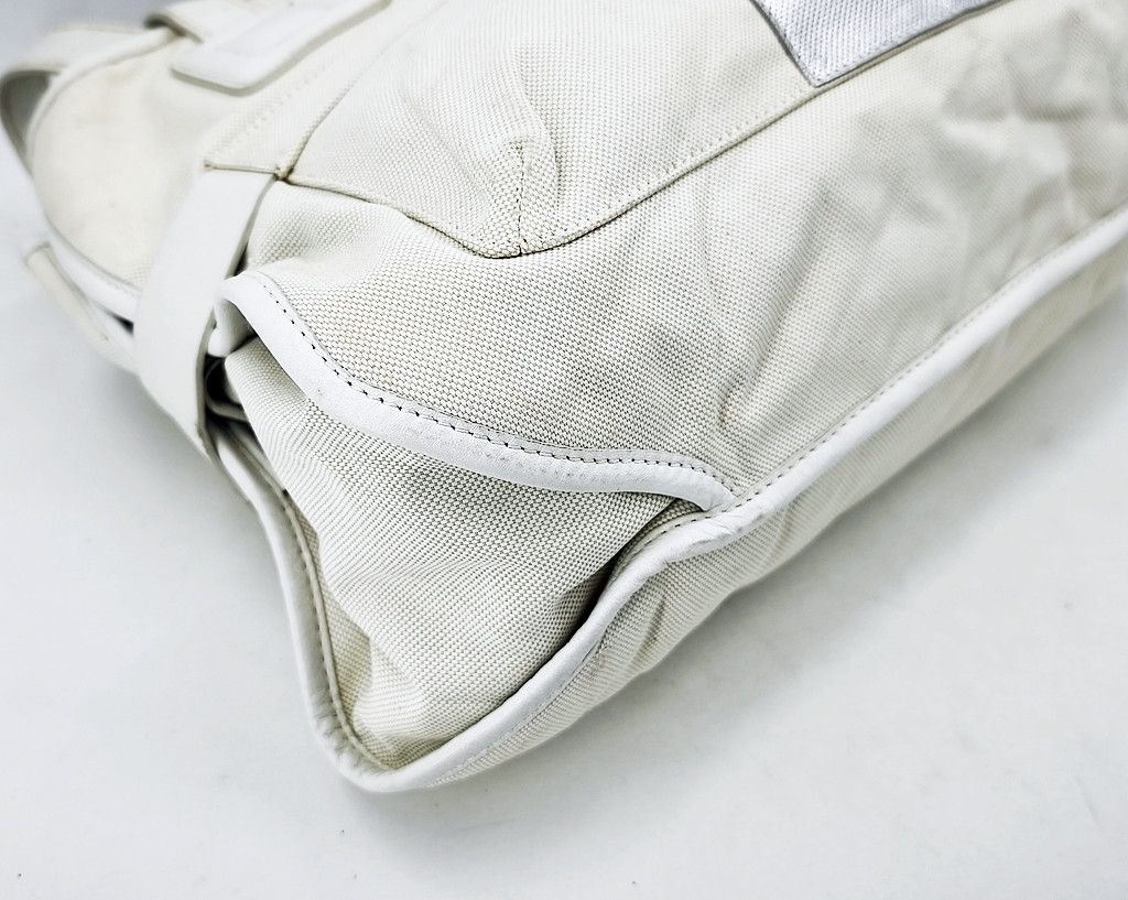 Hogan HOGAN White canvas expandable tote bag Size ONE SIZE - 10 Thumbnail