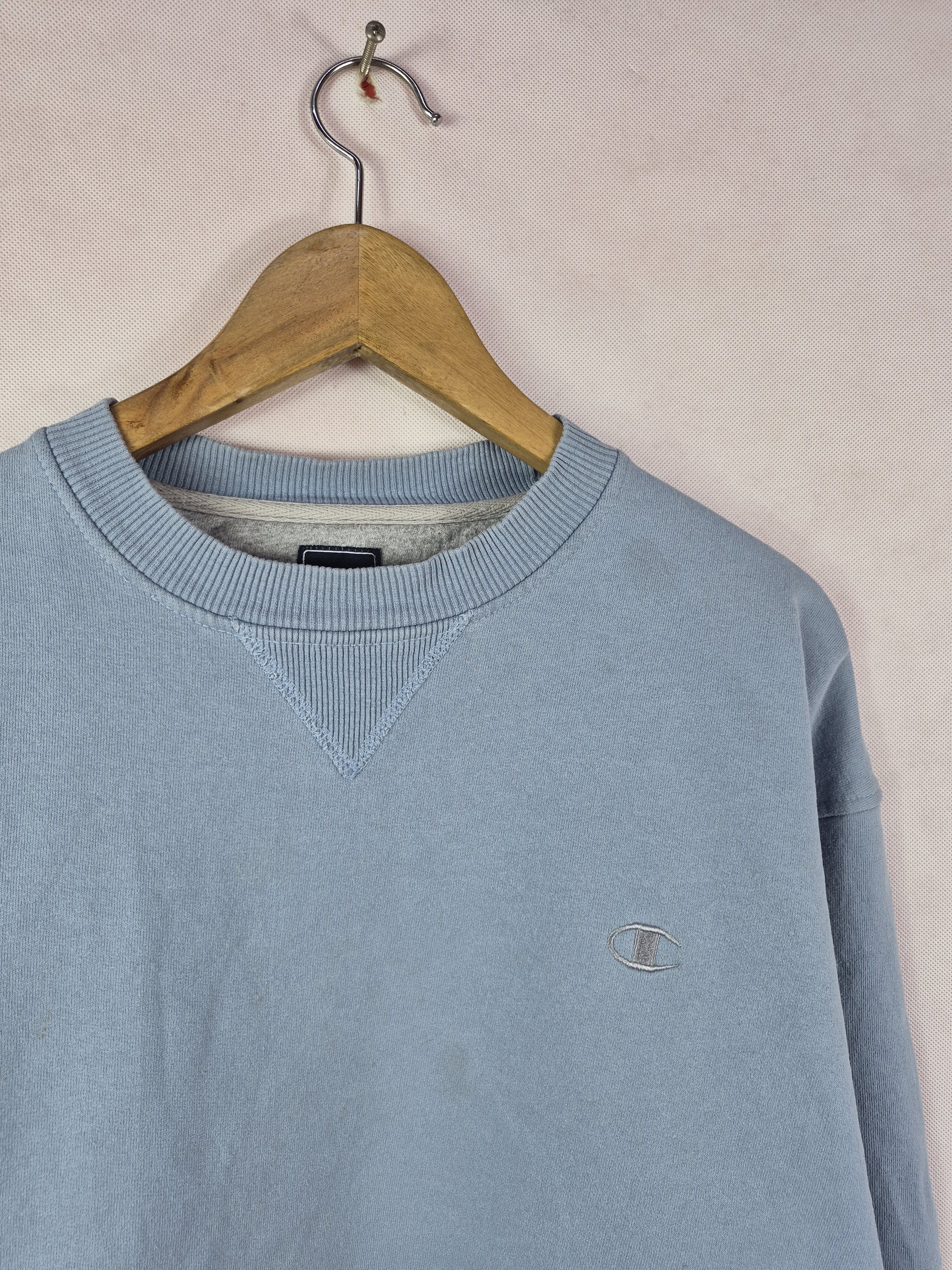 Champion 🔥 Champion Small Logo Sweatshirt Jumper Sky Blue Size US L / EU 52-54 / 3 - 2 Thumbnail