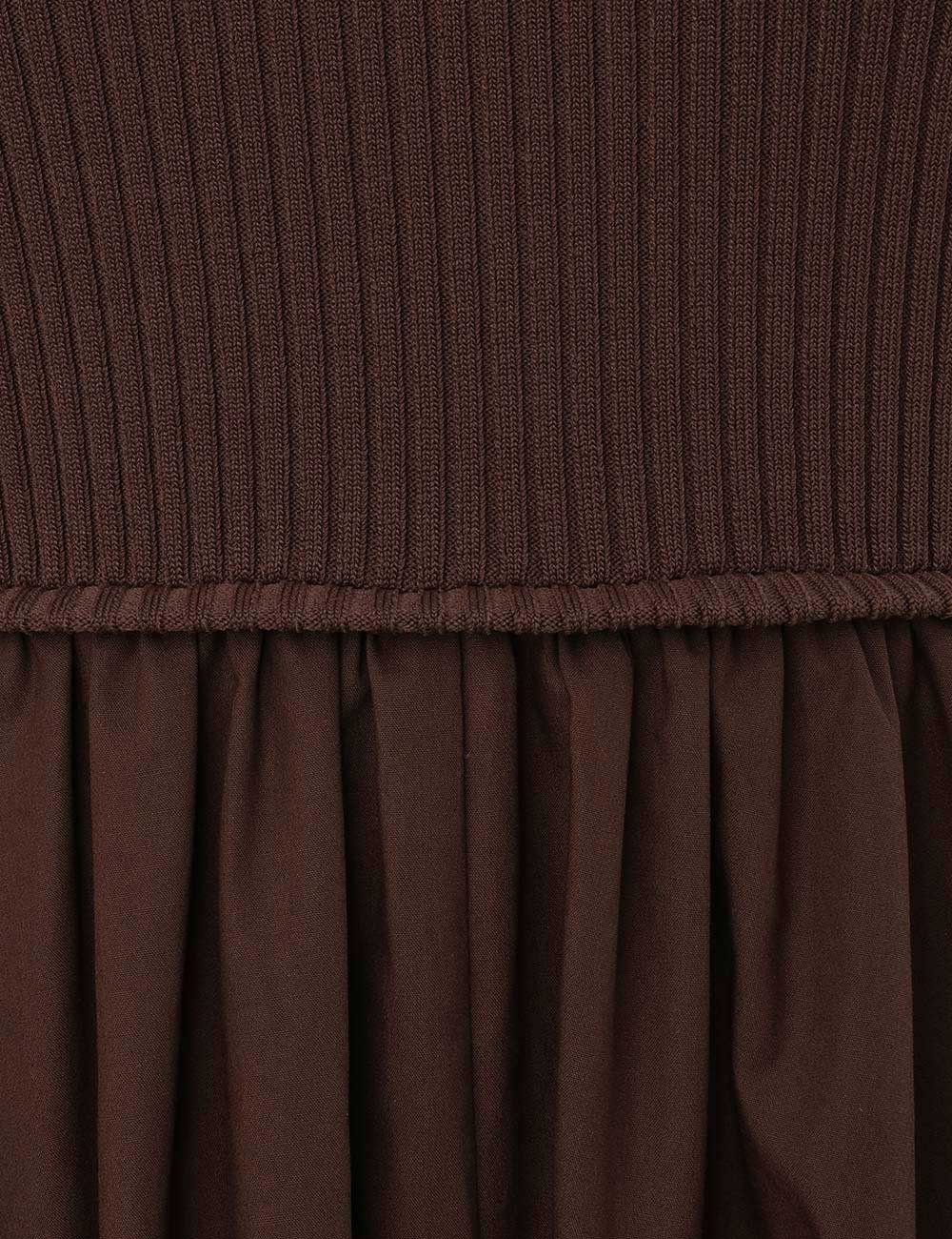 Zimmermann oc11z0226 Poplin Racer Dress In Brown Size XS / US 0-2 / IT 36-38 - 6 Thumbnail