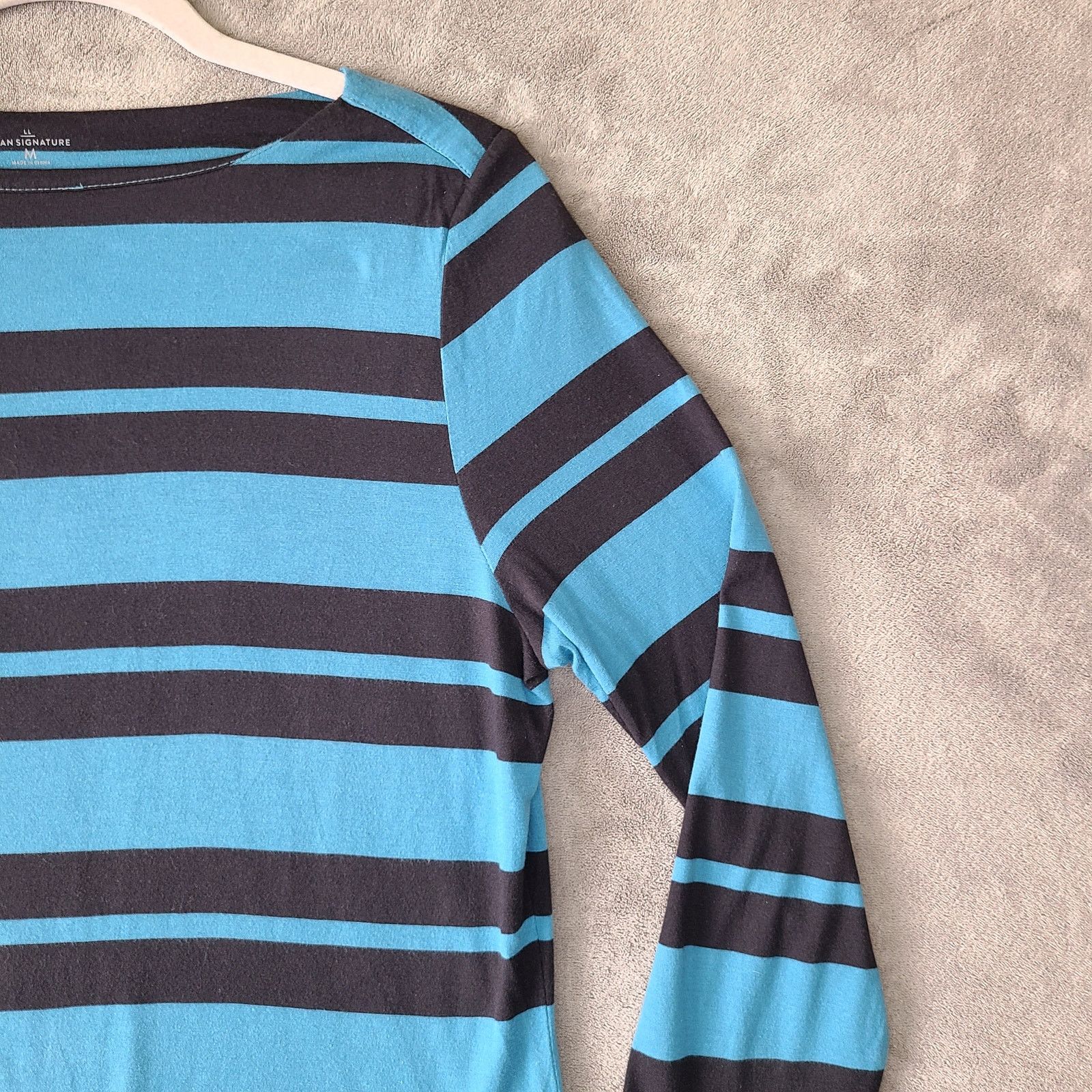 L.L. Bean LL Bean Signature Striped Shirt M Blue/Black Size M / US 6-8 / IT 42-44 - 8 Thumbnail
