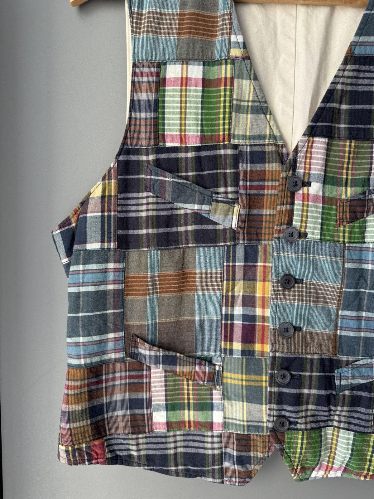 Polo Ralph Lauren × Ralph Lauren 🔥 Steals 🔥 Polo Ralph Lauren Patchwork Waist Coat Size 36S - 2 Thumbnail
