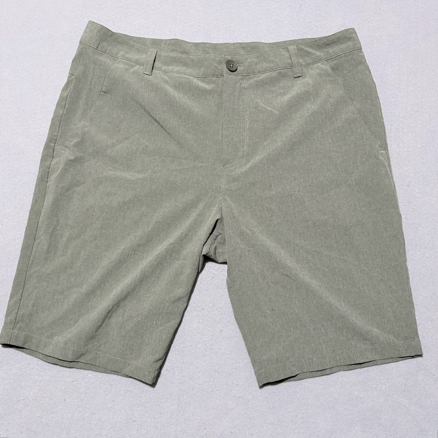 Oakley Oakley Golf Chino Shorts Men's Sage Green Regular Fit 36 VTG Mocked Zip Fly, Shorts, Men, Sage Green, Regular Fit, 36 Size US 36 / EU 52 - 2 Thumbnail