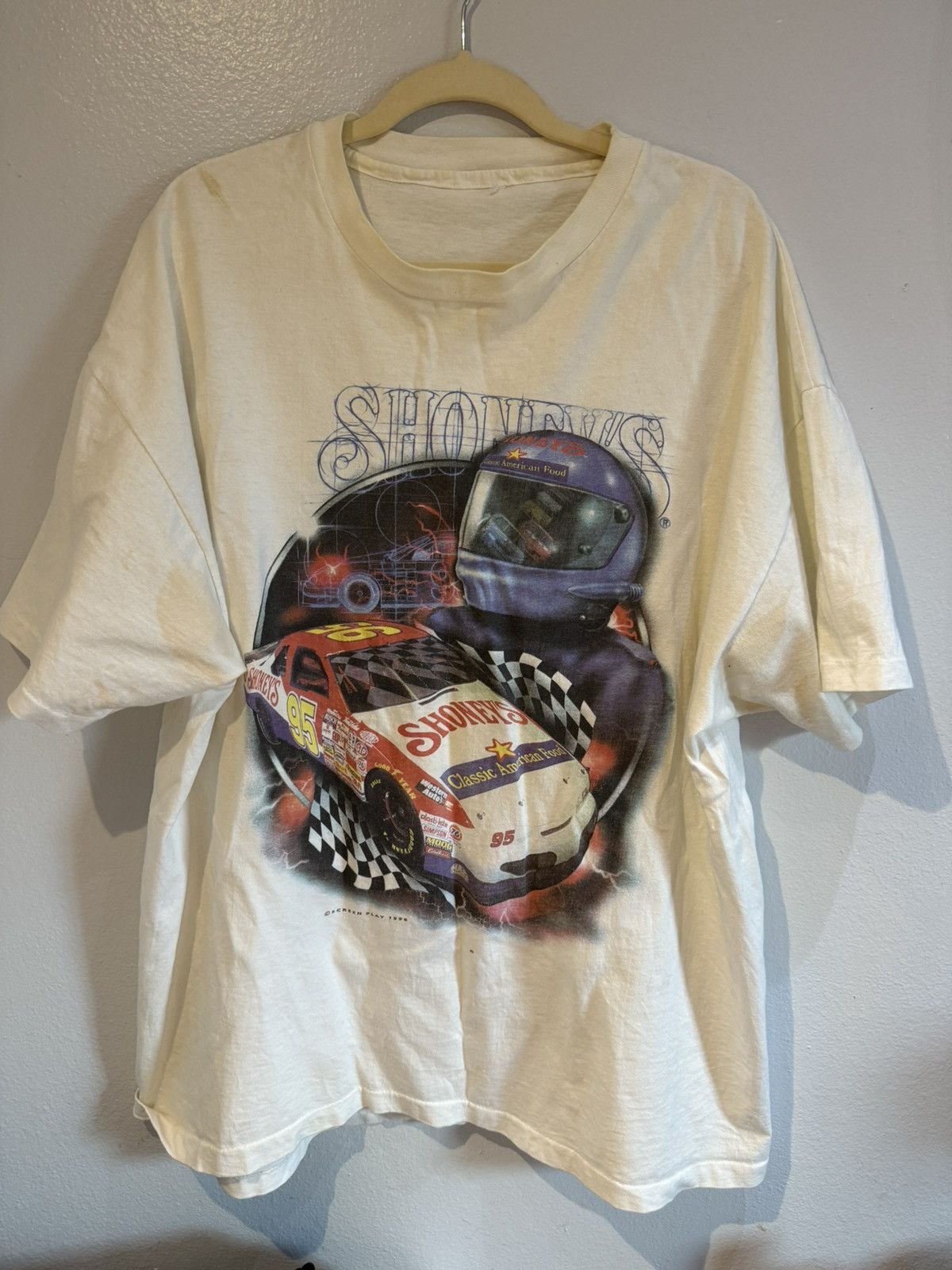 Vintage Vintage Nascar T-Shirt Size US XL / EU 56 / 4 - 1 Thumbnail