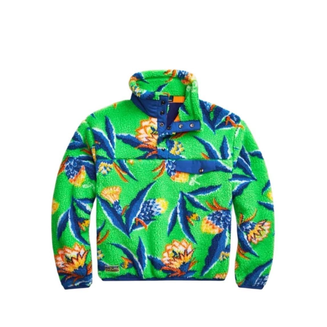 NWT Polo Ralph Lauren Floral Teddy Fleece Pullover Top