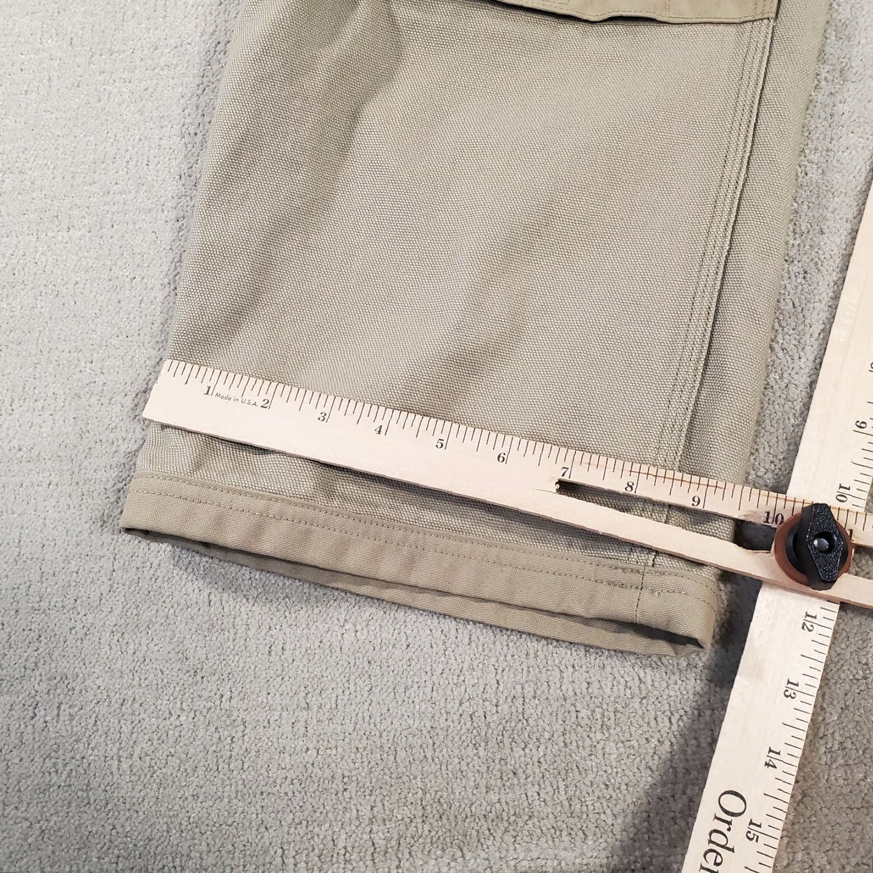 Doublet Duluth Trading Pants Mens 38x30 Beige Double Knee Cargo Work Wear Canvas 95209 Size US 38 / EU 54 - 6 Thumbnail